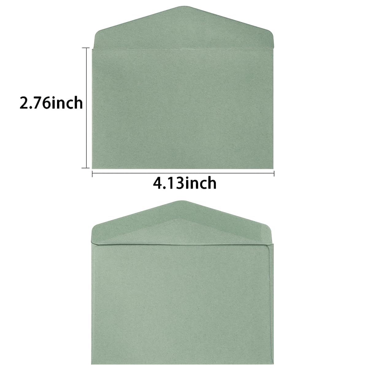 120 Pack Kraft Mini Envelopes 4.13