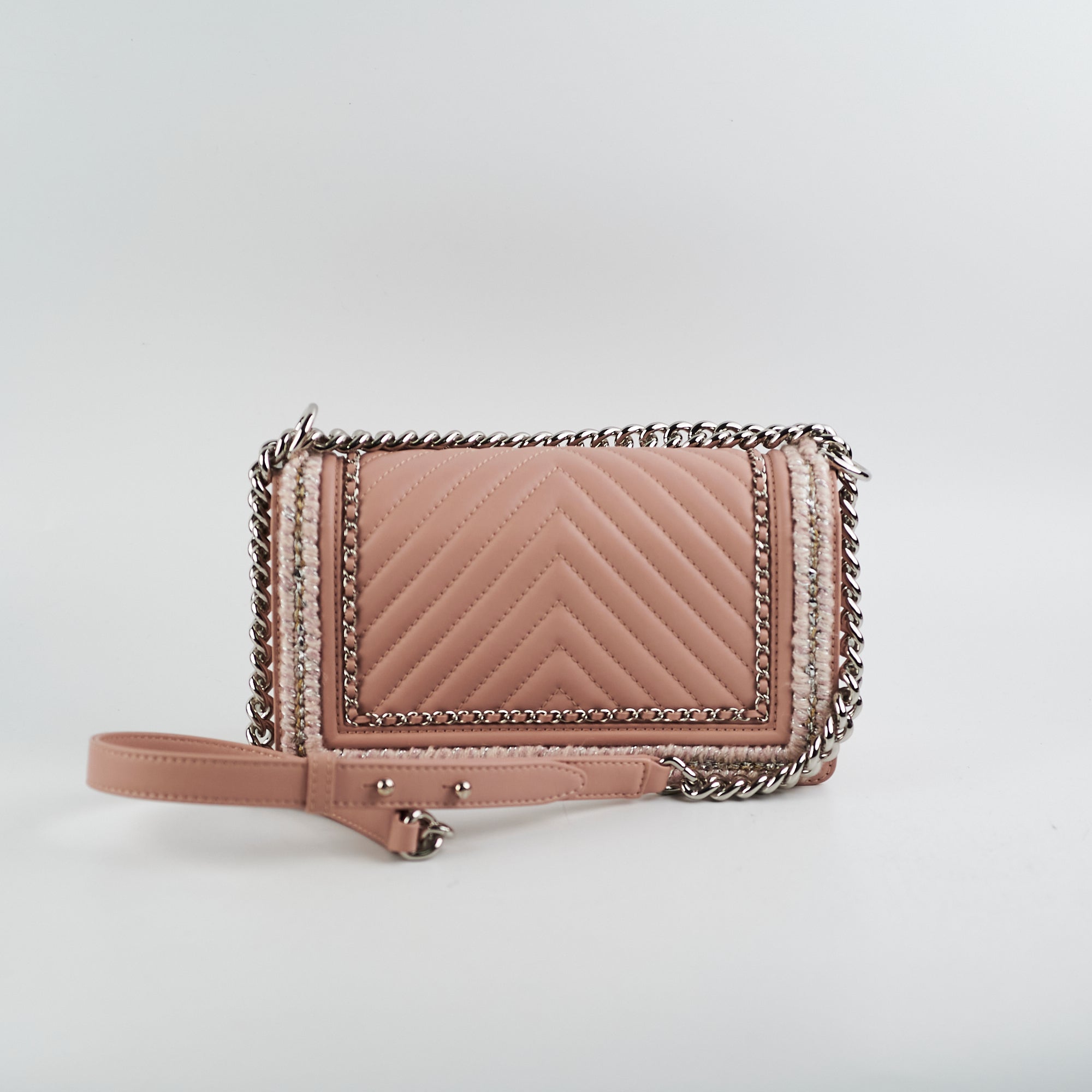 Chanel Old Medium Boy Bag in Pink - Luxury Quilted Leather Crossbody Bag for Women | Perfect for Date Night, Parties & Special Occasions