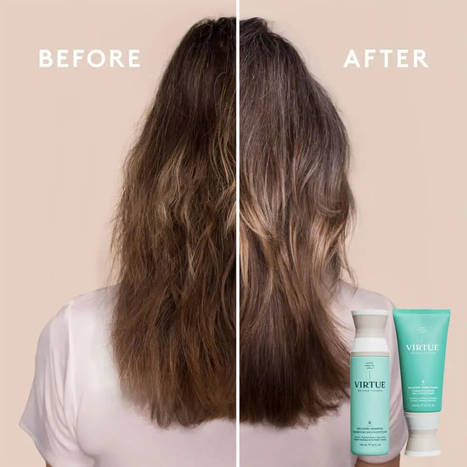 Virtue Recovery Conditioner for Damaged Hair - Repair & Hydrate Dry, Brittle Hair - Perfect for Post-Color Treatment & Heat Styling Recovery