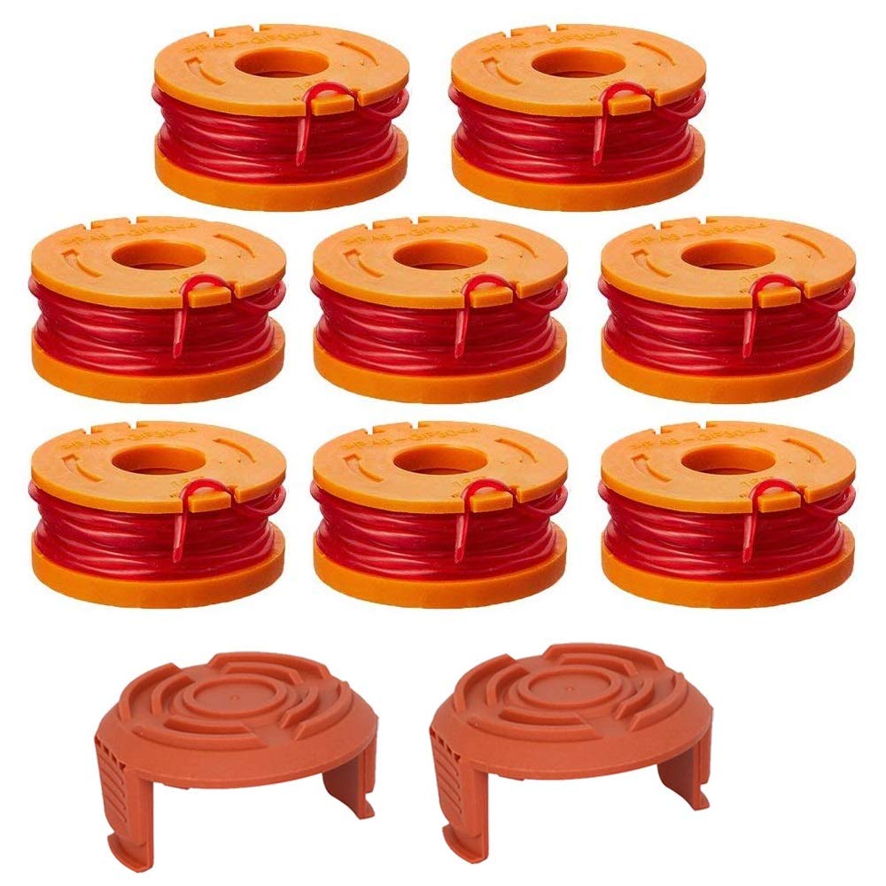 Lucky Seven 0.065-Inch Trimmer Line Refills (10 Pack) - Compatible with Worx, Edger Spool & Weed Eater String - Durable Replacement for Electric String Trimmers - Perfect for Lawn Care, Garden Edging & Yard Maintenance