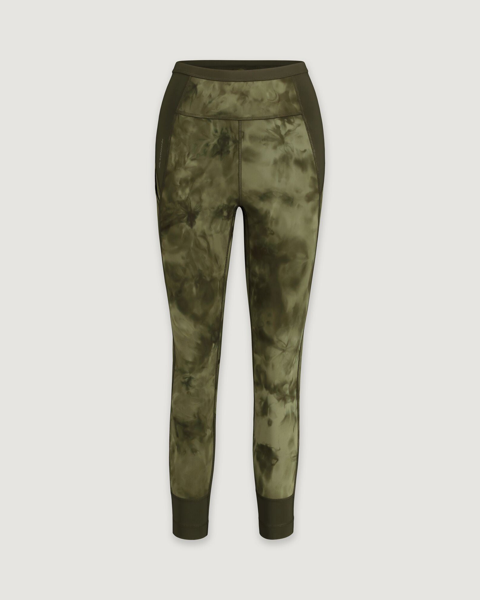 WELL.DER.NESS Women's 7/8 Yoga Leggings - Beech Sunburst Print High Waist Workout Pants for Running, Gym & Lounge Wear