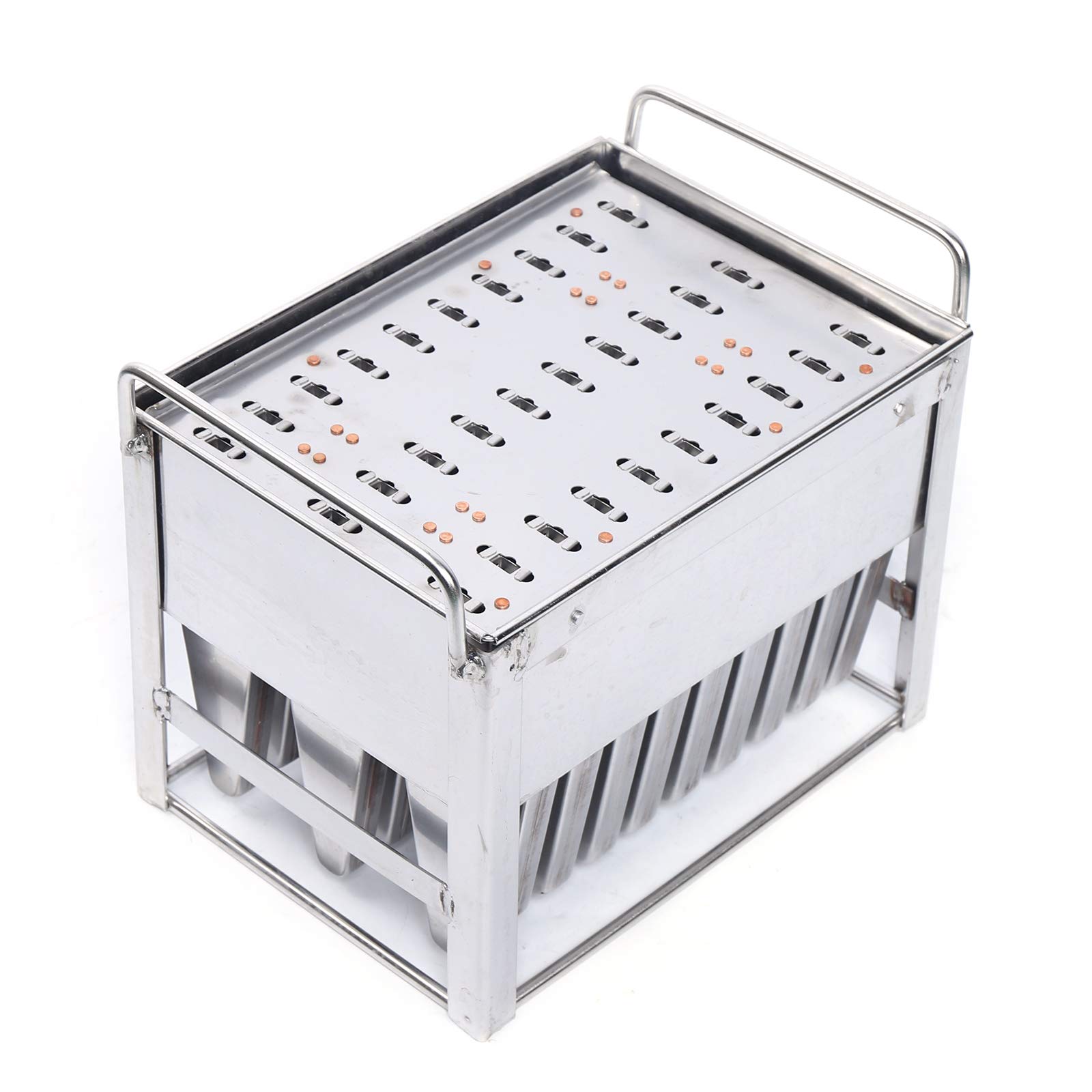 30Pcs Stainless Steel Popsicle Molds with Sticks - Reusable Ice Cream Maker Tools for Homemade Frozen Treats - Perfect for Summer Parties, Kids Snacks & DIY Desserts