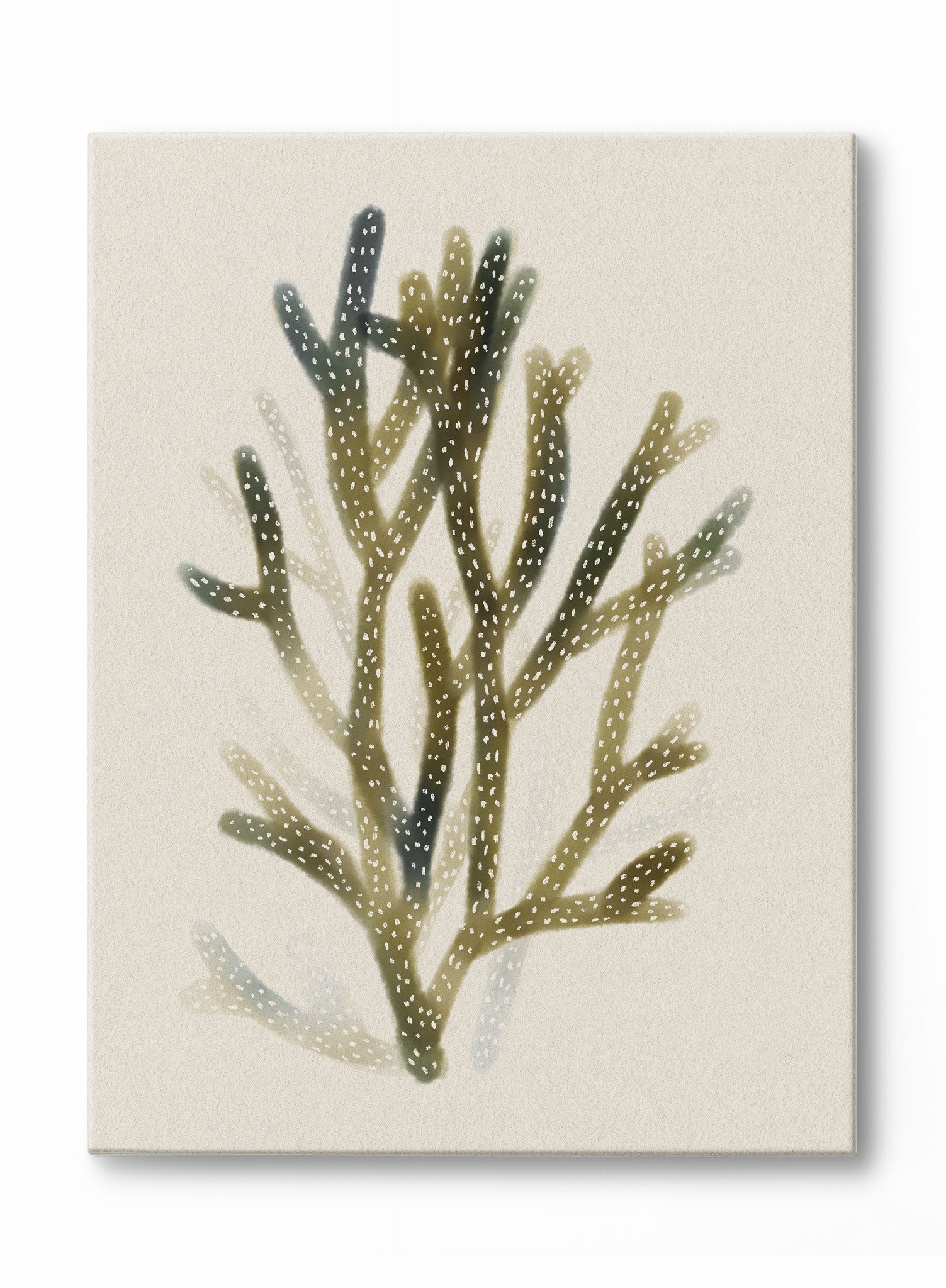 Green Waves Canvas Wall Art - Modern Abstract Painting for Home & Office Decor - Perfect for Living Room, Bedroom, or Workspace