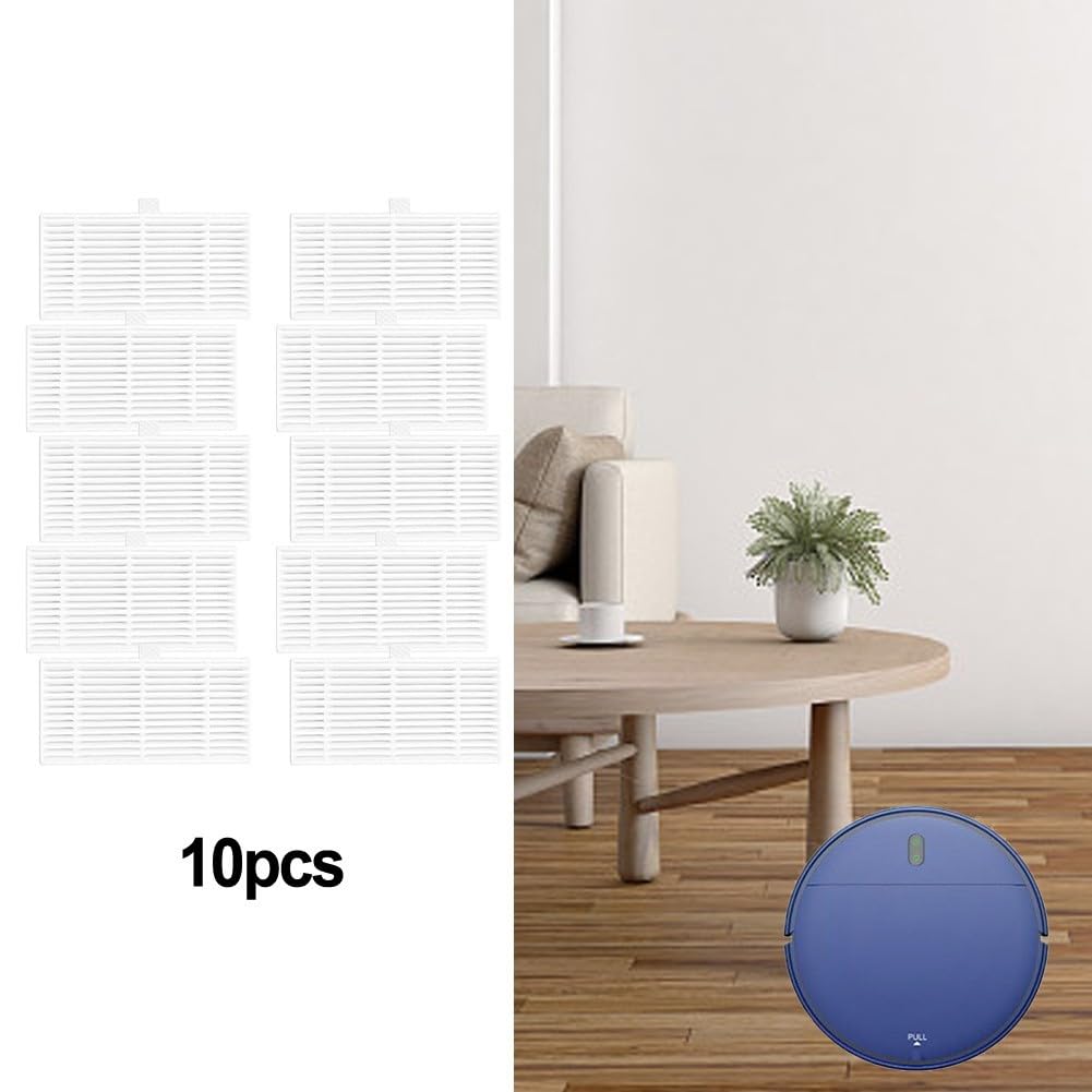 10PCS Vacuum Cleaner Filter Replacement Parts Compatible with MAMNV BR150 BR151 & ZCWA 2-in-1 Robot Vacuum - HEPA Filter for Pet Hair, Dust - Ideal for Home Cleaning, Office Maintenance