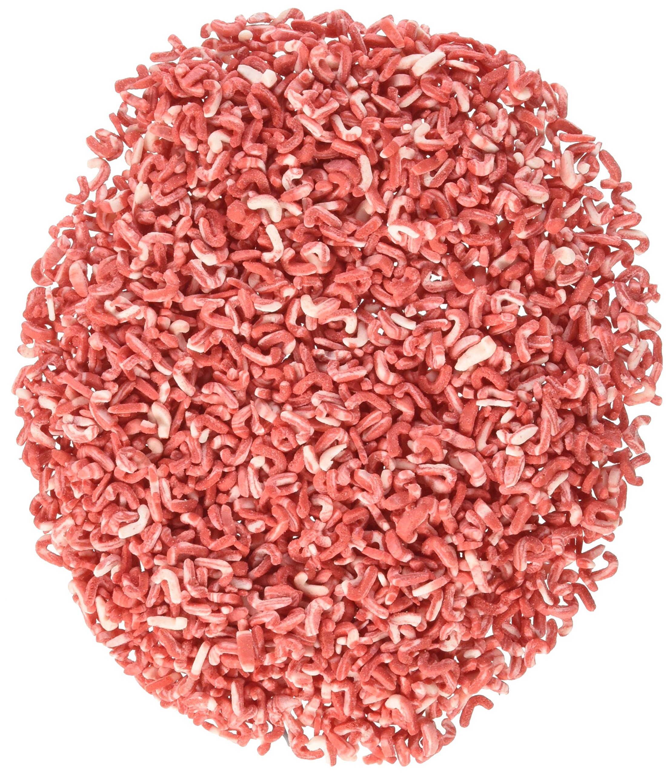 Edible Confetti Sprinkles for Cakes, Cookies & Cupcakes - Christmas Candy Cane Red (8 oz) - Perfect for Holiday Baking, Party Decorations & Dessert Toppings