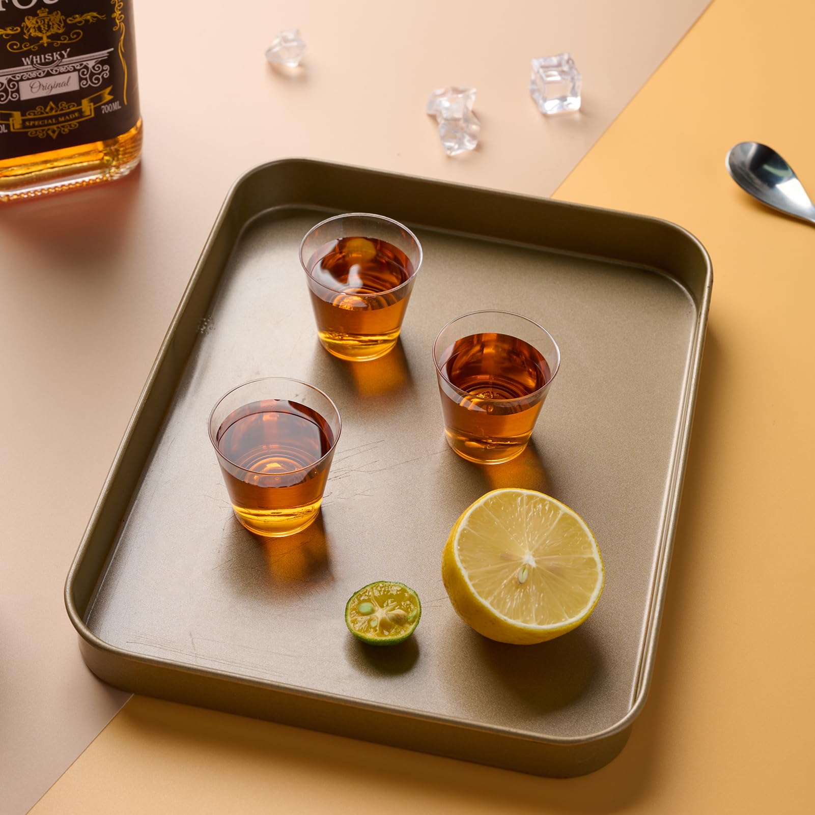 JOLLY CHEF 2000 Pack 1 oz Plastic Shot Glasses - Disposable Whiskey Tasting Cups for Wine, Cocktails, Food Samples | Perfect for Parties, Bars, and Catering Events