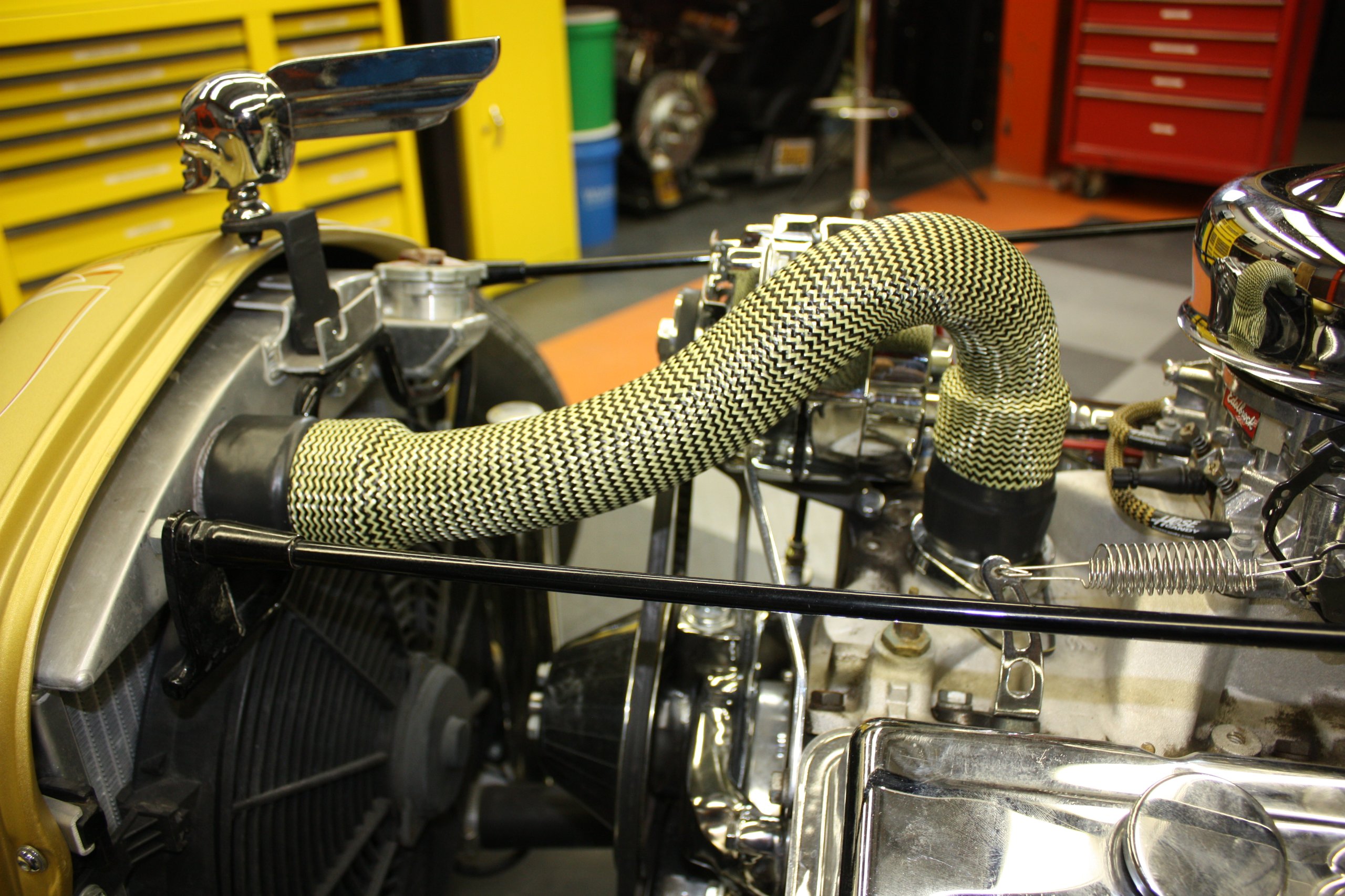Carbon Fiber Small Block Radiator Hose - 18