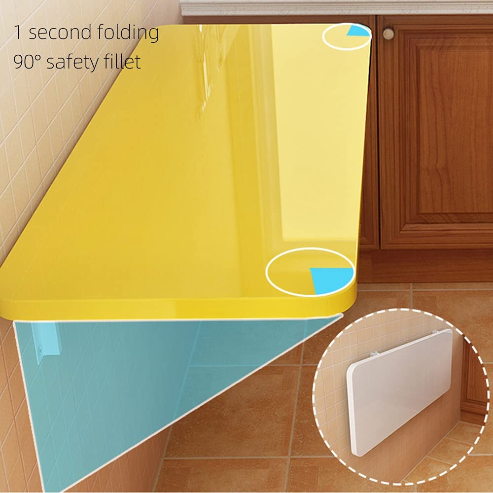Foldable Computer Desk for Home Office & Kitchen - Space Saving, Durable & Wear-Resistant Multifunctional Workstation with Tray | Perfect for Small Spaces, Remote Work & Dining Areas
