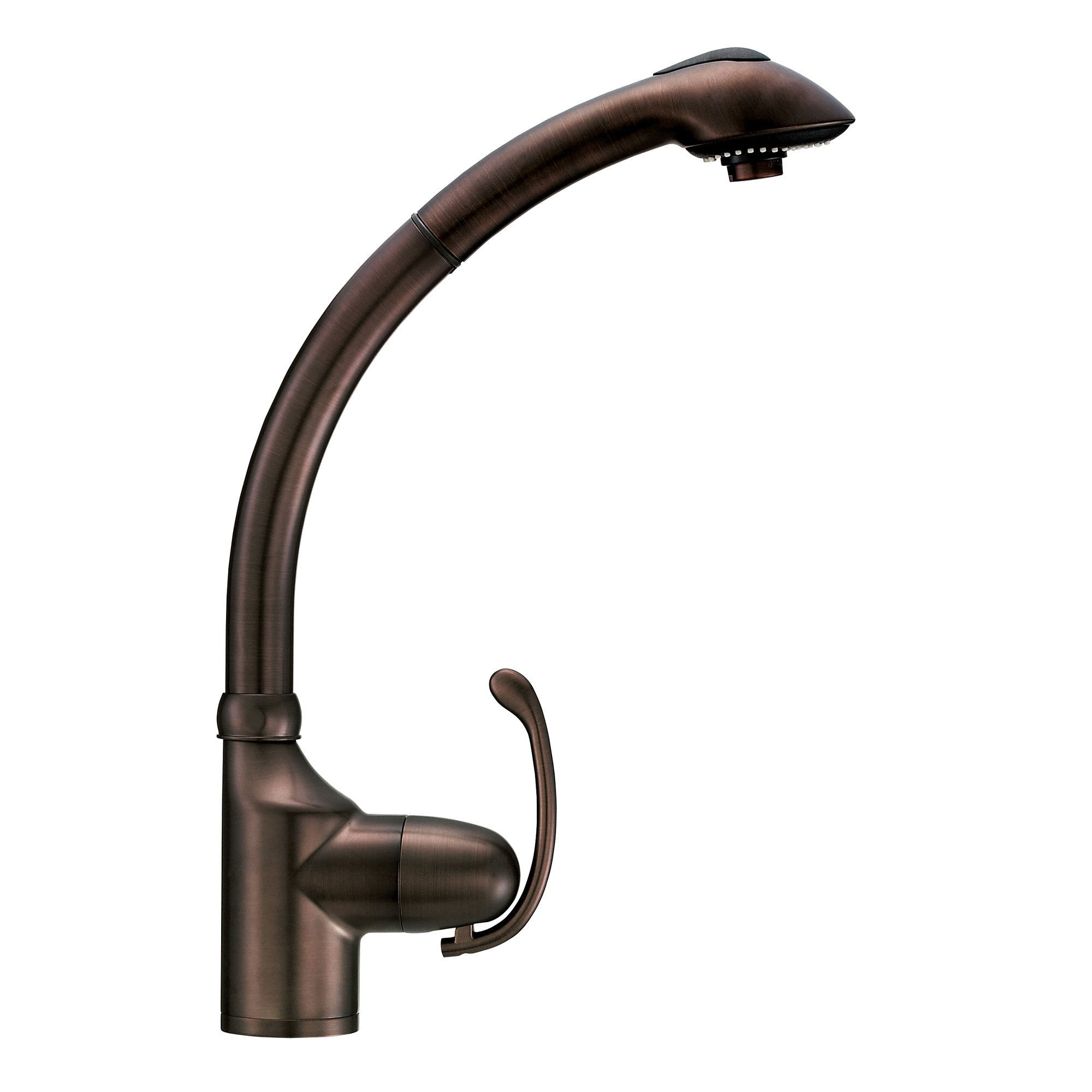 Danze Anu Oil Rubbed Bronze Single Handle 1 Hole Pull-Out Spray Kitchen Faucet - Modern Touchless Design for Easy Cooking & Dishwashing in Your Home