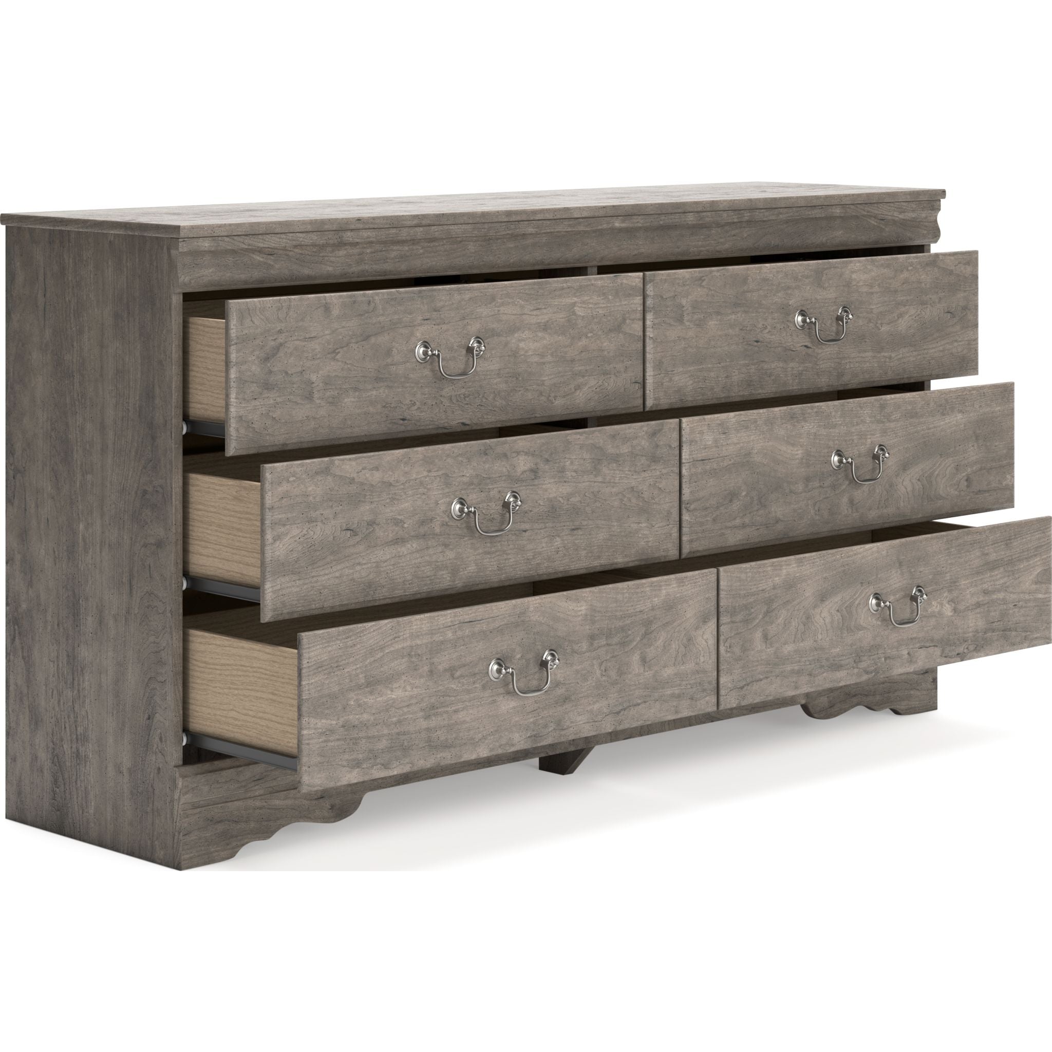 Bayzor 6-Drawer Dresser with Metal Frame - Modern Gray Bedroom Storage Furniture for Clothes, Bedding & Accessories | Perfect for Bedroom, Closet & Nursery Organization