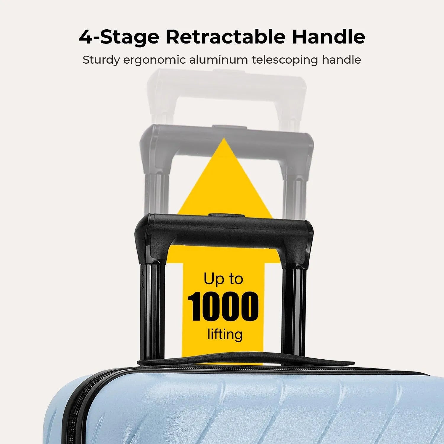 Daren 16-20 Inch Lightweight Hardside Carry On Luggage - Perfect for Air Travel, Business Trips & Weekend Getaways
