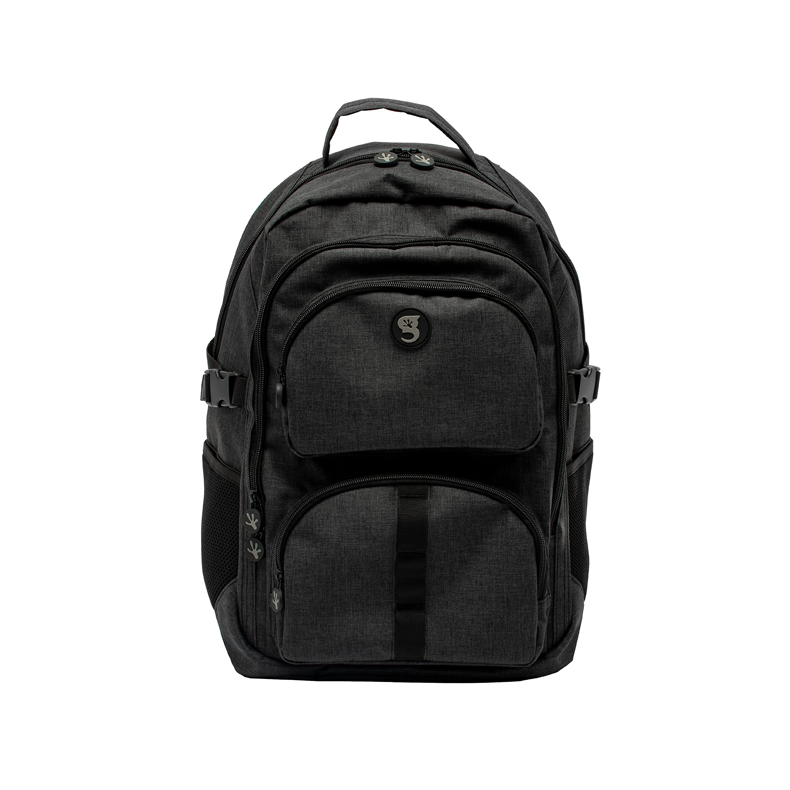 Geckobrands Endurance Backpack - Durable Waterproof Laptop Backpack for School, Work & Travel - Black - Perfect for College Students, Office Professionals & Daily Commuters