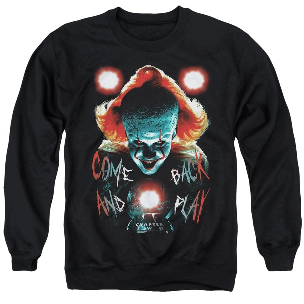 Dead Lights Crewneck Sweatshirt for Men & Women - Soft Cotton Pullover Hoodie - Black Casual Streetwear (Perfect for Halloween, Horror Movie Nights & Urban Fashion)