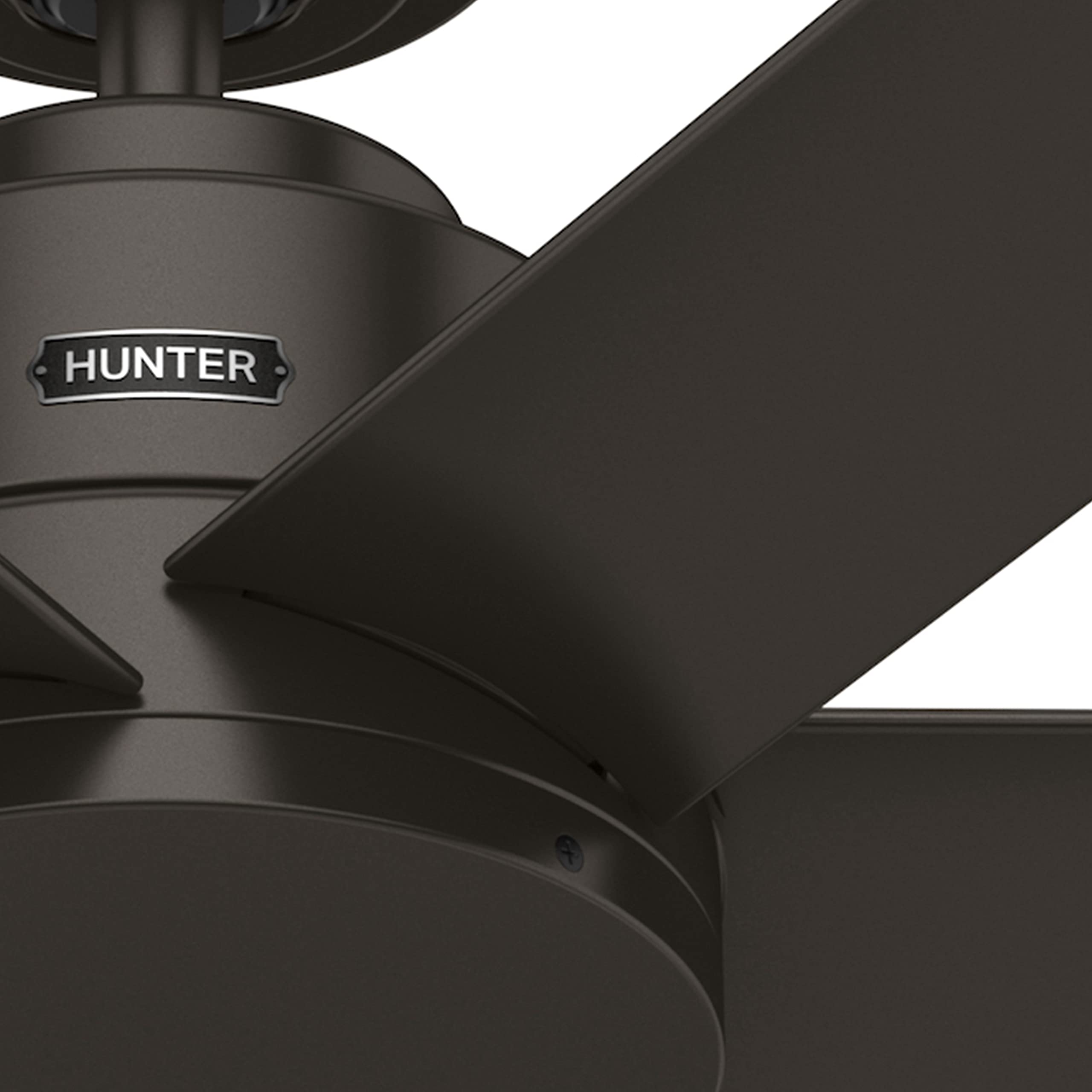 Hunter Fan 44 Inch Contemporary Premier Bronze Finish Outdoor Ceiling Fan with 6 Blades - Energy Efficient & Weather Resistant - Perfect for Patio, Deck, and Covered Porch Areas (Renewed)