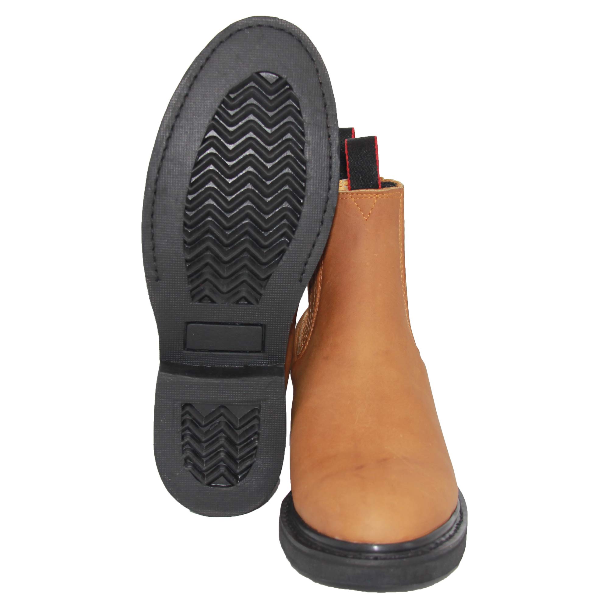 **Men's Genuine Leather Western Cowboy Boots - Short Ankle Work Boots for Men - Durable & Comfortable for Riding, Work & Casual Wear**