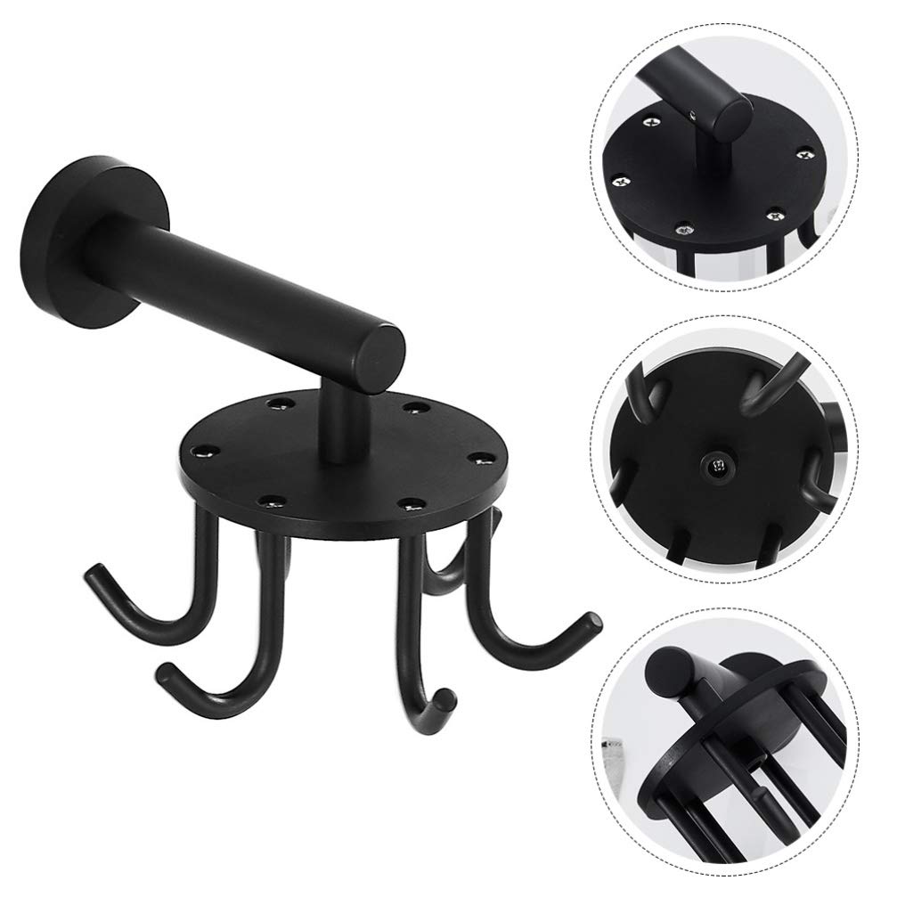 1pc Swivel Hook Aluminum Bathroom Hook - Wall Mounted Storage Hanger for Towels, Robes & Accessories | Durable & Rustproof for Bathroom, Kitchen, Bedroom Organization