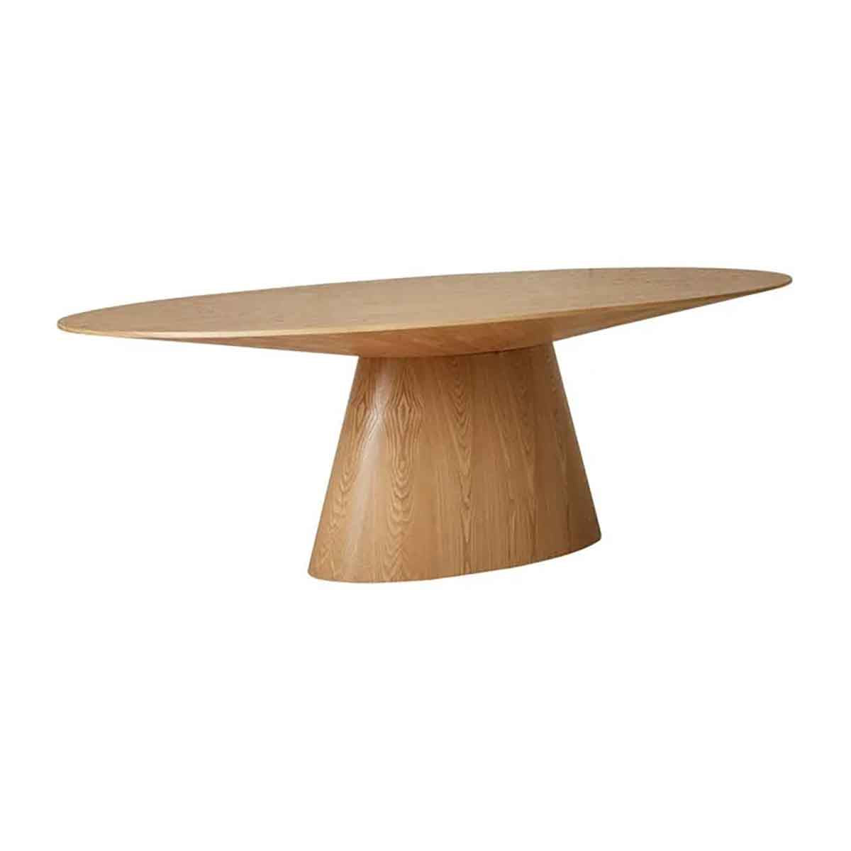 Elegant Oval Dining Table for Home & Restaurant - Classic Wooden Design for Family Gatherings & Fine Dining