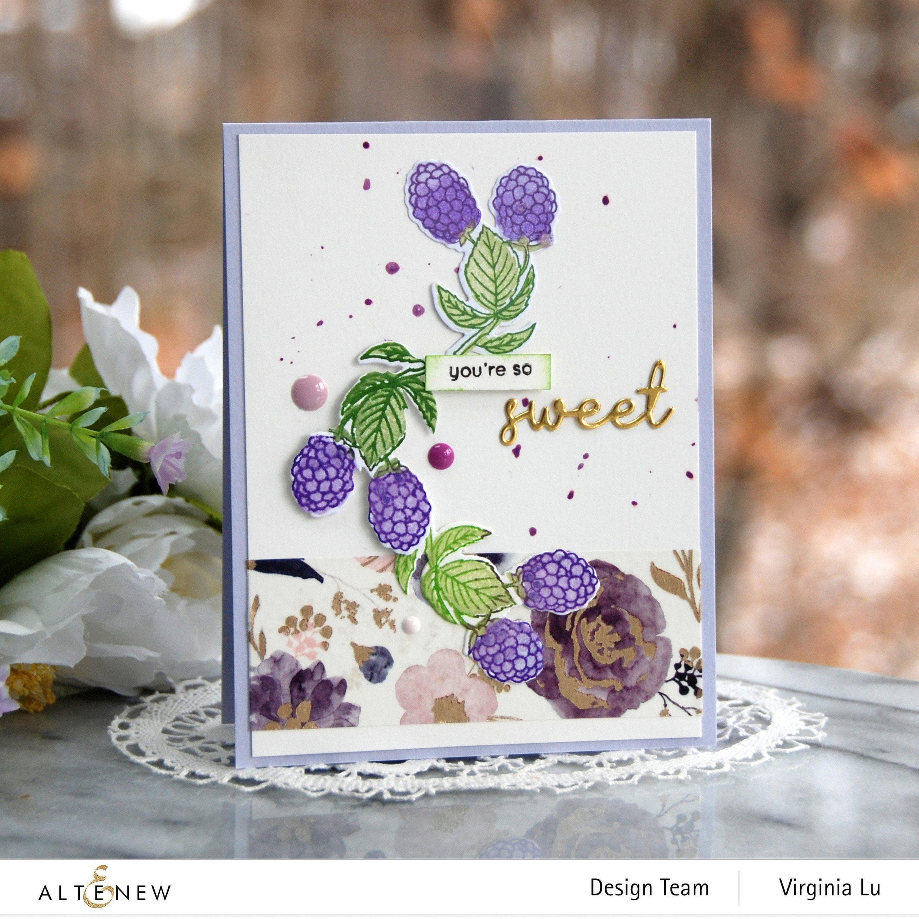 Mini Delight: Berry Sweet Stamp & Die Set for Card Making, Scrapbooking & DIY Crafts - Perfect for Handmade Greeting Cards, Invitations & Paper Projects