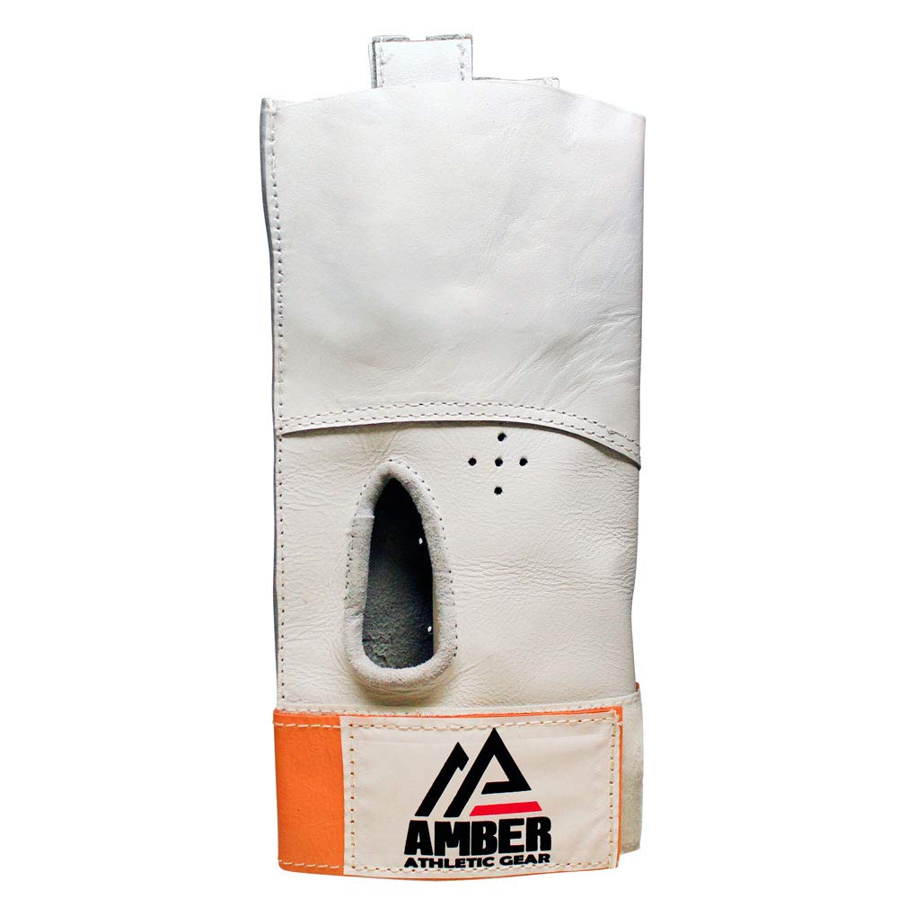 Amber Athletic Left Hand Hammer Glove for Baseball & Softball - Durable Leather Workout Training Equipment for Pitchers & Fielders