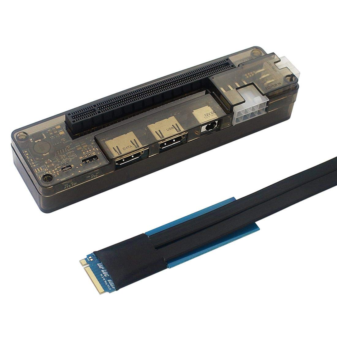 JMT EXP GDC Notebook External PCI-E Discrete Graphics Beast Series - External Laptop Docking Station for Mini PCI-E/M.2 A Key (M.2 M Key) - No Power Required - Perfect for Gaming, Video Editing & Graphic Design Workstations