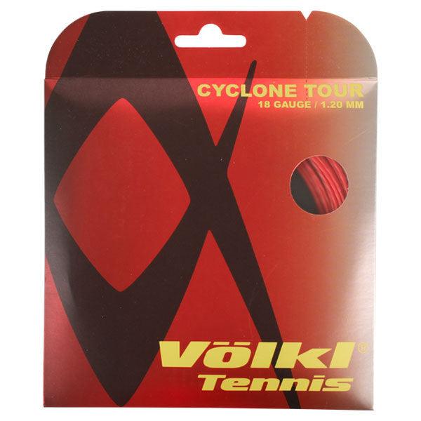 Cyclone Tour 18G/1.20MM Red Tennis String - Premium Polyester Tennis Racket String for Spin & Control - Perfect for Competitive Play & Tournament Matches