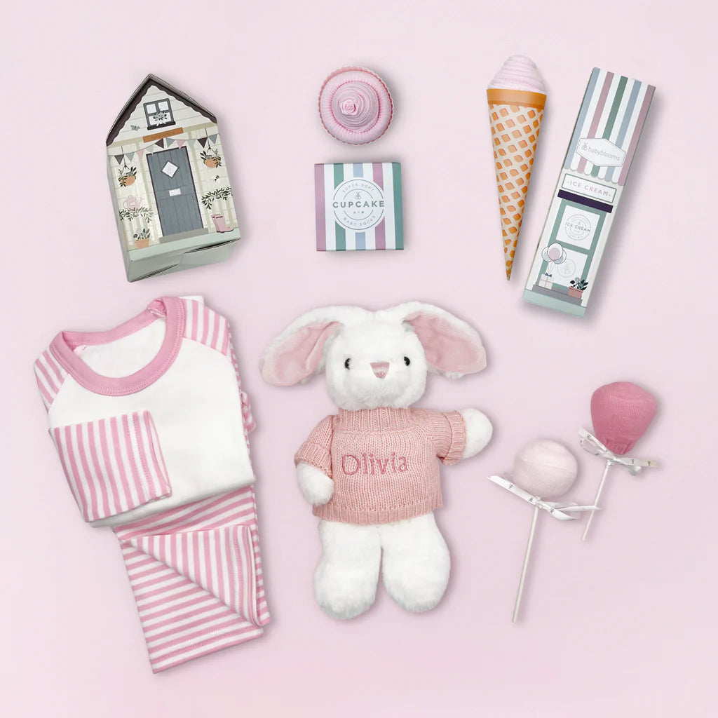 Personalized Baby Girl Gift - Sweet Beginnings Custom Keepsake | Perfect for Newborn, Christening & 1st Birthday | SKU: LBG1018