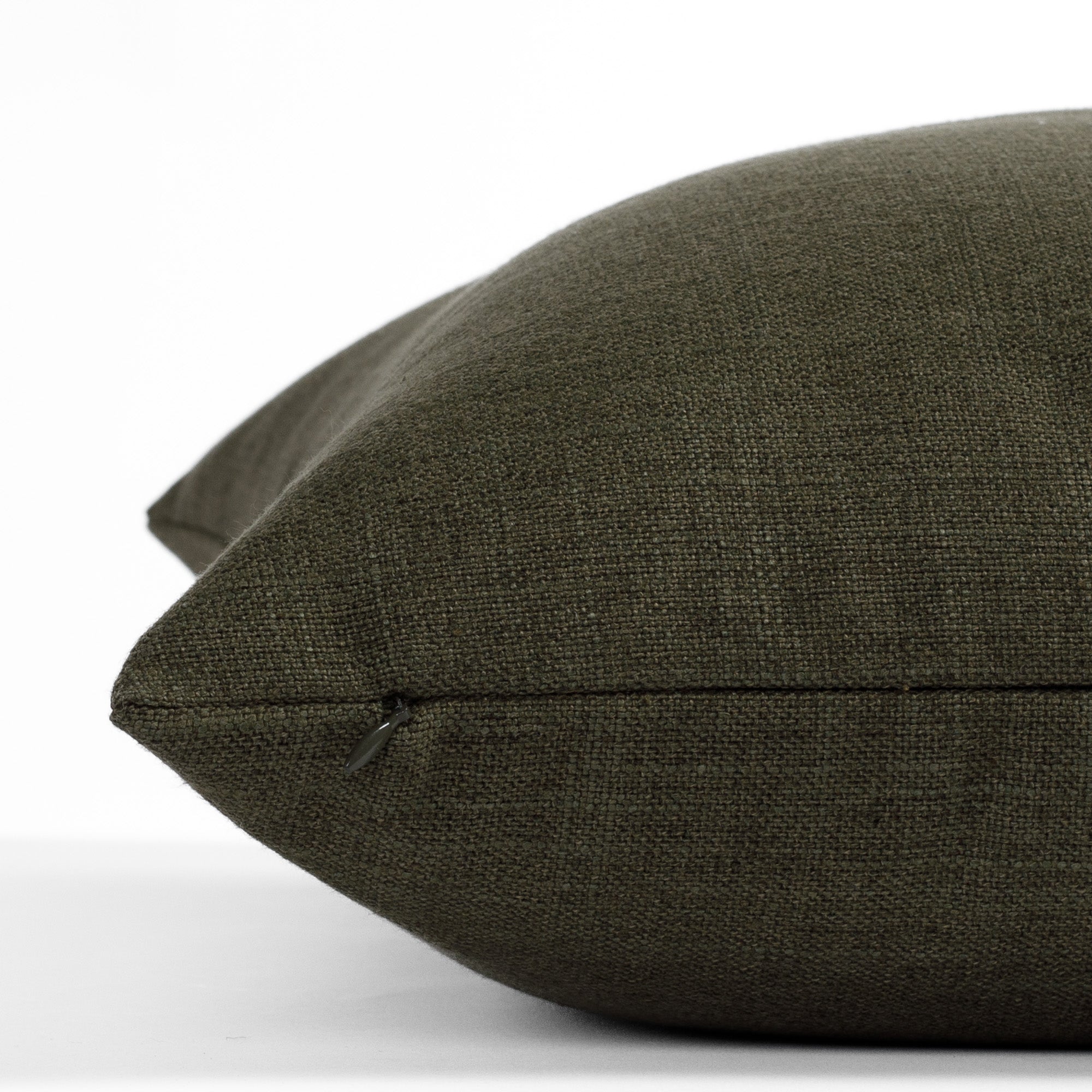 Lincoln 22x22 Inch Decorative Throw Pillow Cover - Soft Moss Green Square Cushion for Sofa, Bed, Living Room & Home Decor