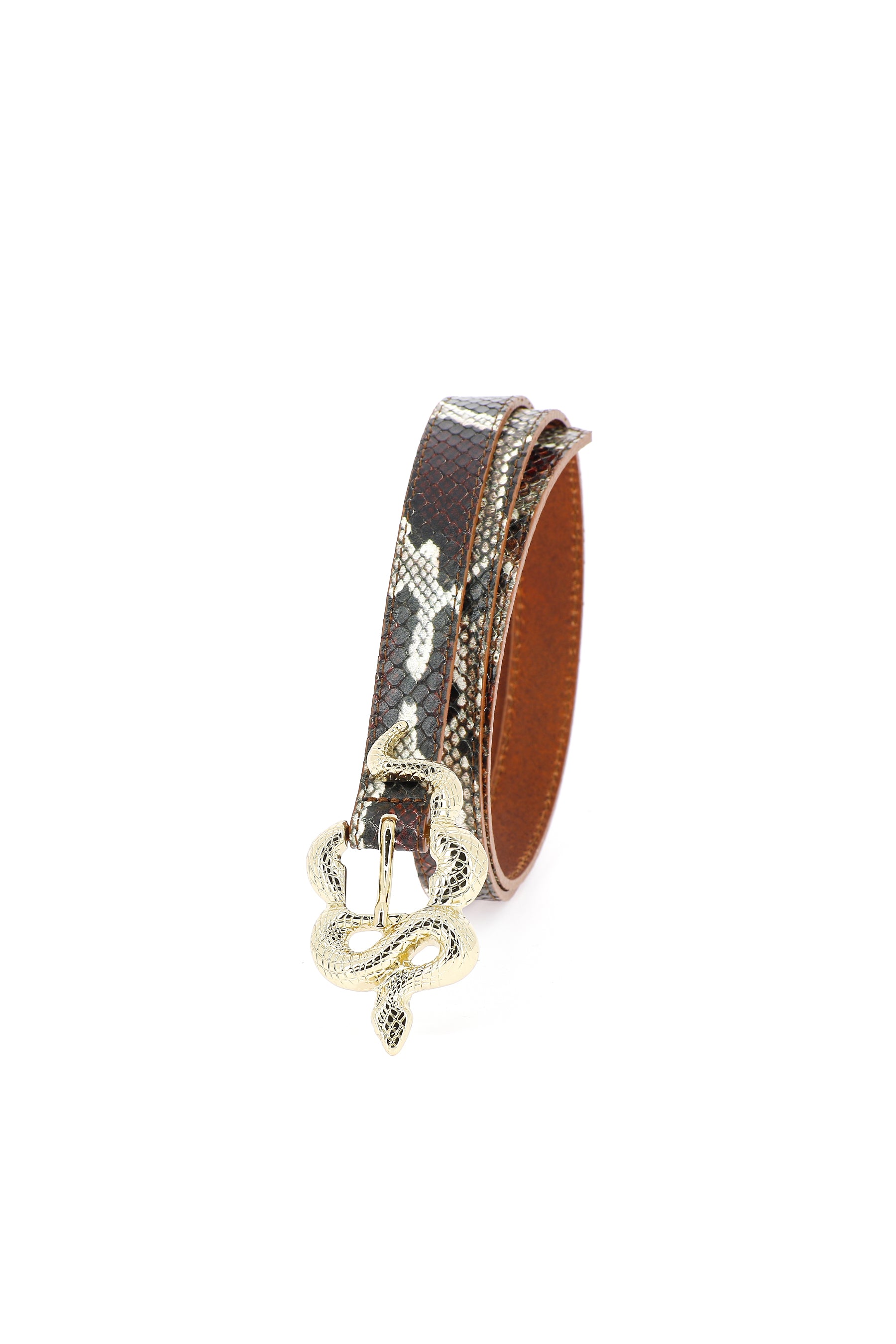 Herbert Frere Soeur Barbier Snake Belt - Genuine Leather Fashion Accessory for Men & Women | Perfect for Casual Outfits, Office Wear, and Evening Events