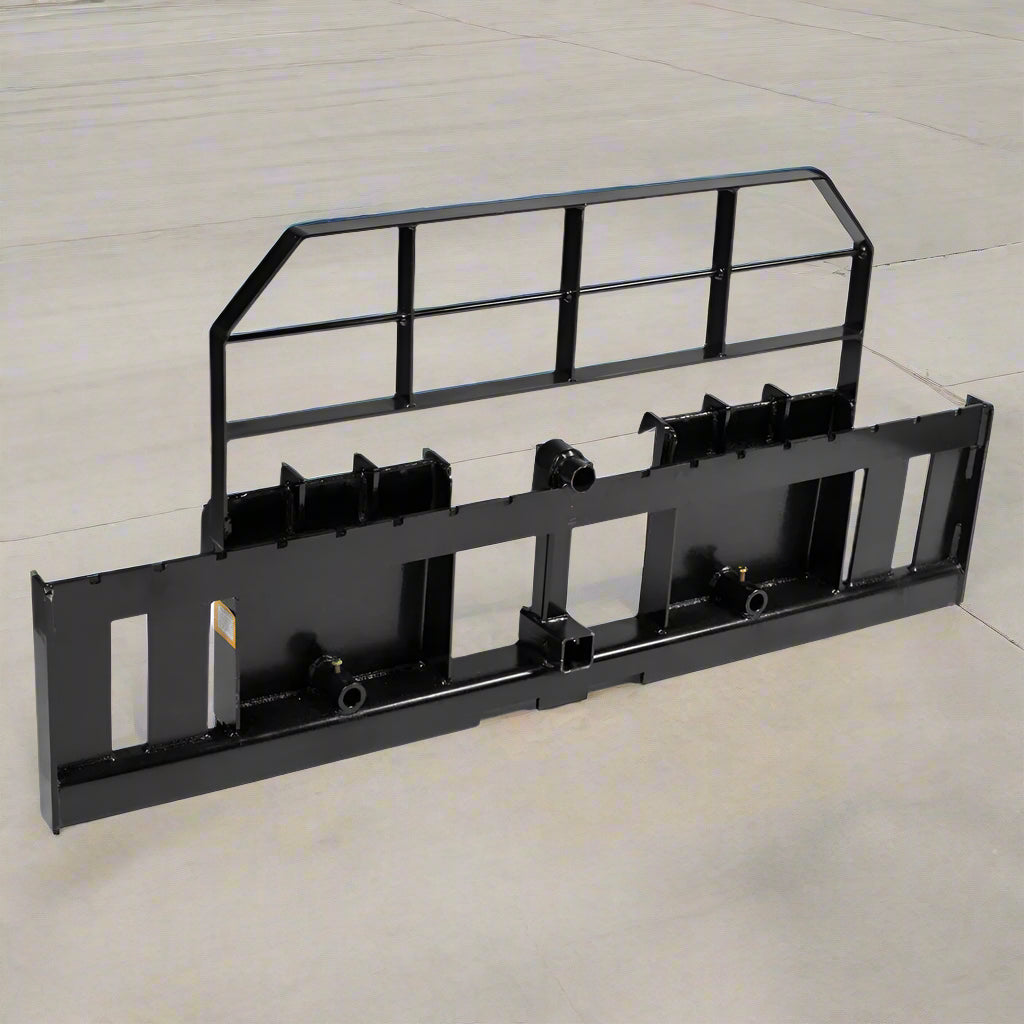 Heavy Duty XL Wide Body Skid Steer Pallet Fork Frame with 2 Receiver Hitch - 60