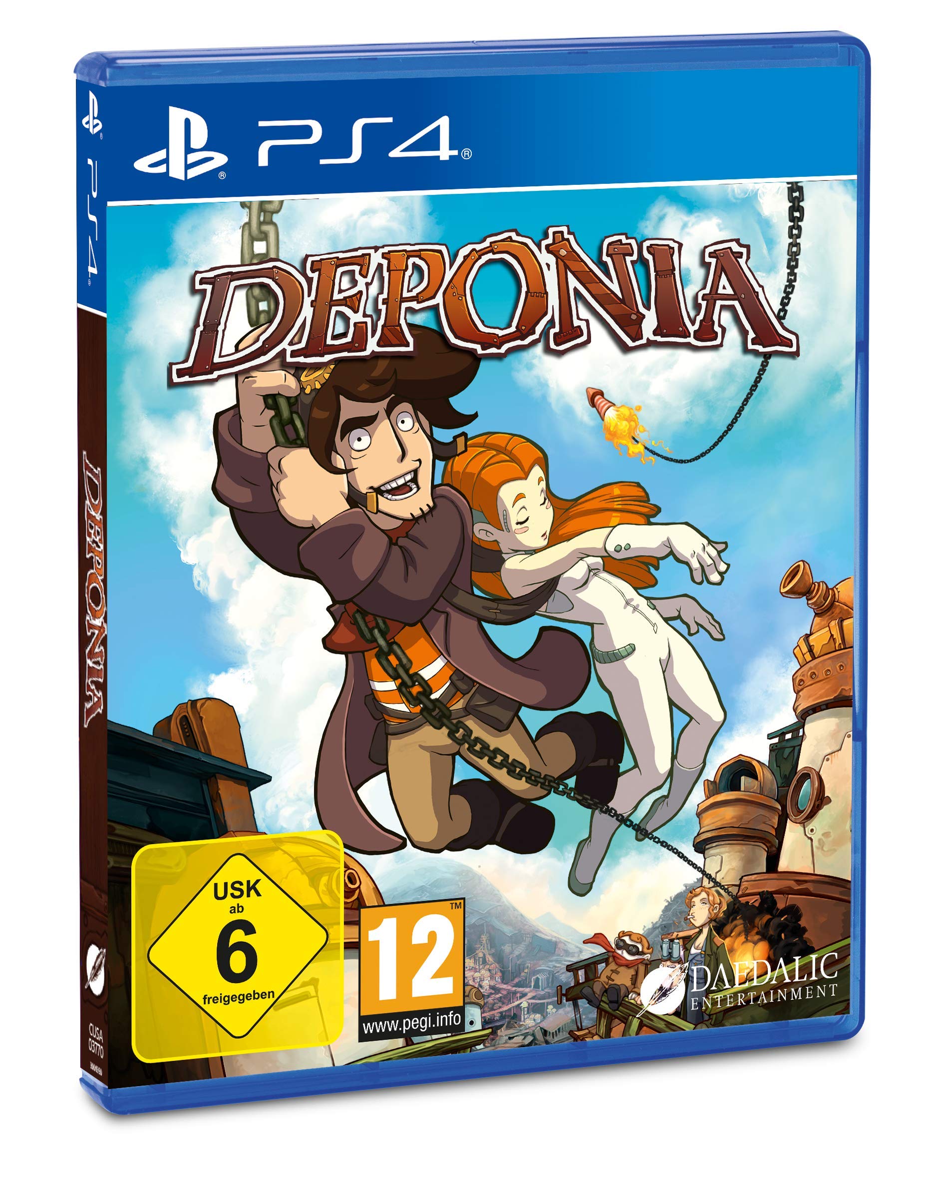Deponia - PlayStation 4 Game (German Version) | Fun Adventure Puzzle Game for PS4 - Perfect for Family Game Nights & Puzzle Lovers