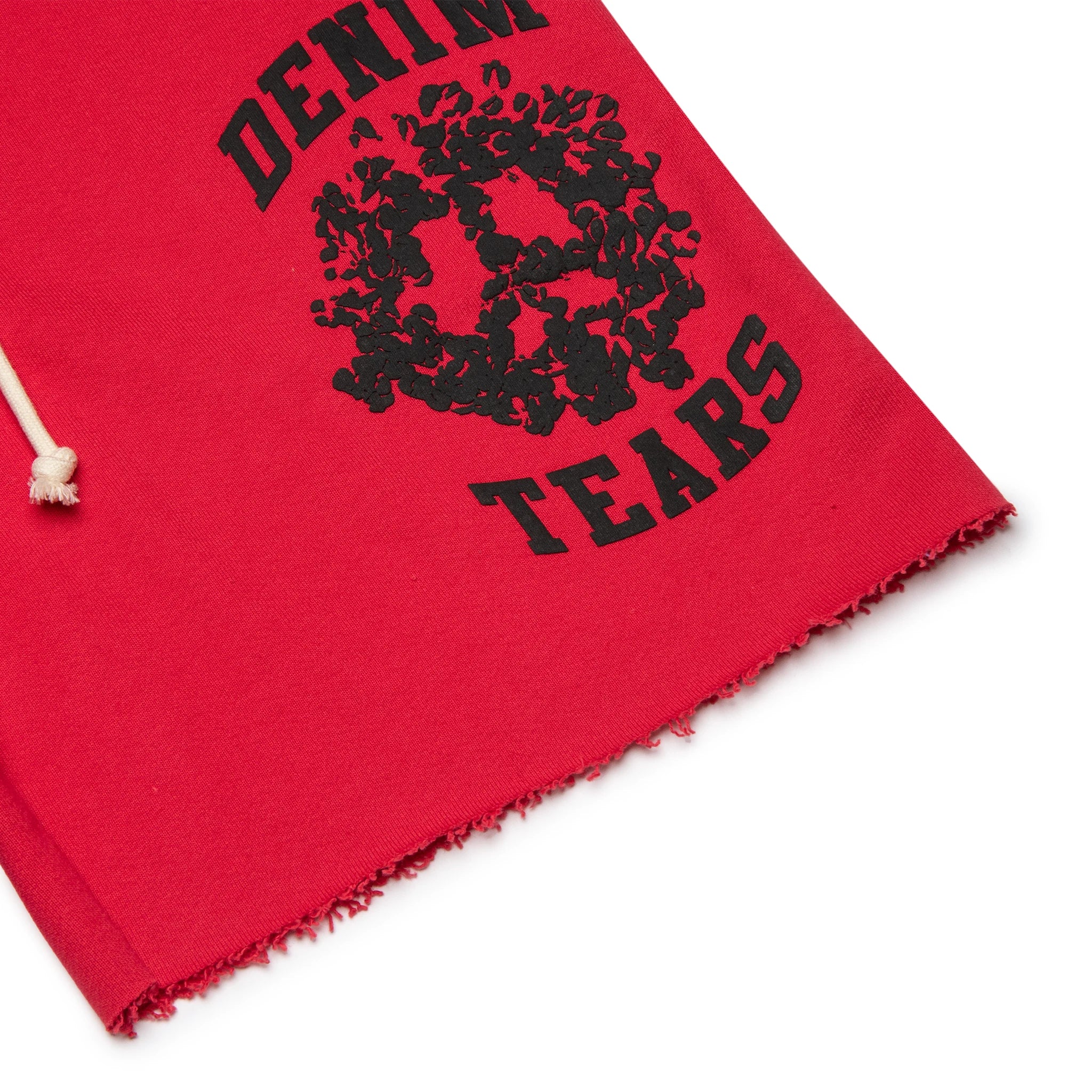 Denim Tears Denim University Red Sweat Shorts - Men's Casual Athletic Shorts for Gym, Running & Summer Outfits