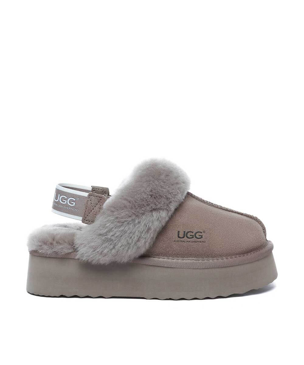 Women's UGG Bronny 3-Way Platform Slippers - Cozy House Shoes for Winter, Indoor/Outdoor Wear - Perfect for Home, Office & Travel Comfort