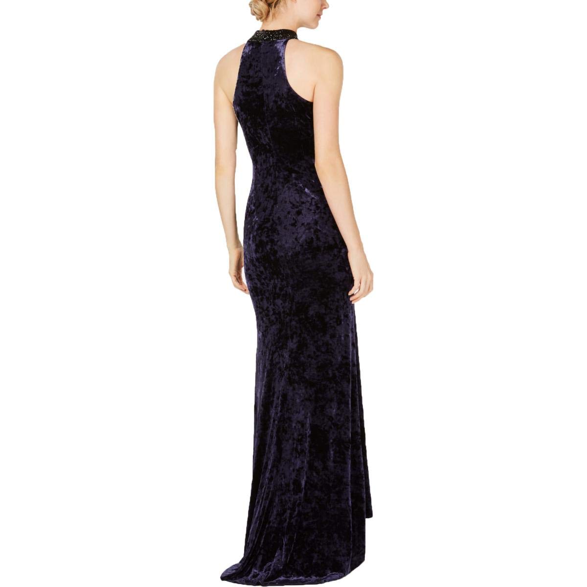 Calvin Klein Women's Elegant Long Sleeve Gown - Soft Stretch Fabric for Formal Events, Evening Parties & Special Occasions