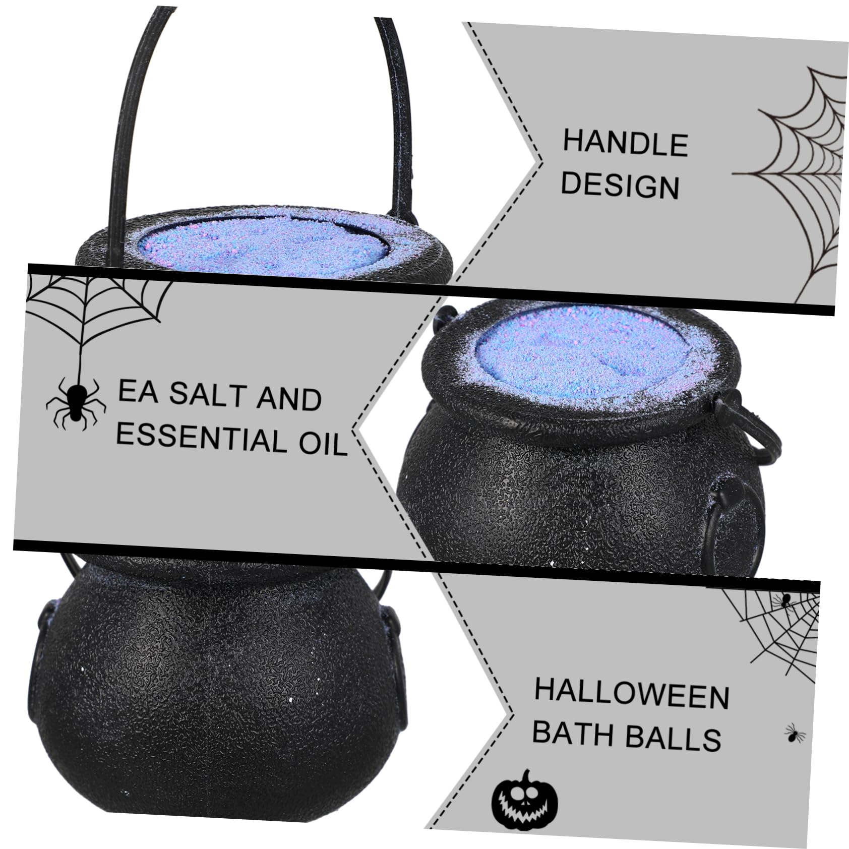 DIY Halloween Witch Bath Bomb with Relaxing Sea Salt & Bubble Ball for Spa, Gift, and Self-Care | Perfect for Stress Relief & Holiday Bathing