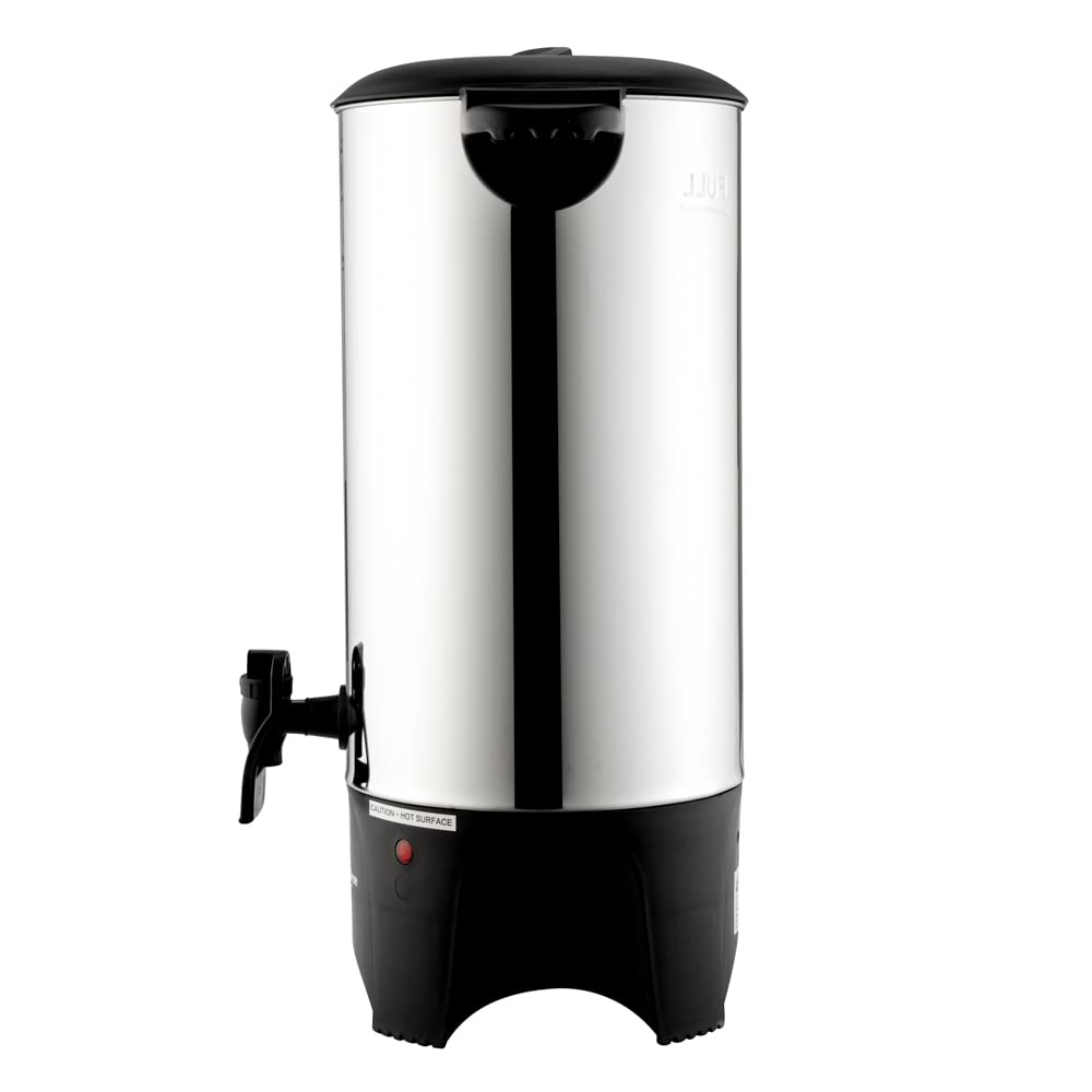 Restaurantware Restpresso 230oz (6.8L) Commercial Coffee Dispenser - Large Stainless Steel Coffee Urn with No-Drip Spigot & Sight Gauge - 120V/1000W (Serves 46 Cups) - Perfect for Restaurants, Cafes, Catering & Office Break Rooms