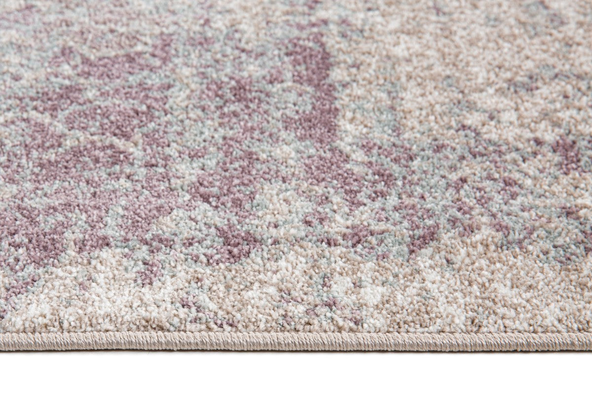 5' x 8' Area Rug - Soft Plush Modern Rug for Living Room, Bedroom - White, Beige, Blue - Non-Slip Backing - Perfect for Home Decor, Office, Dorm Room