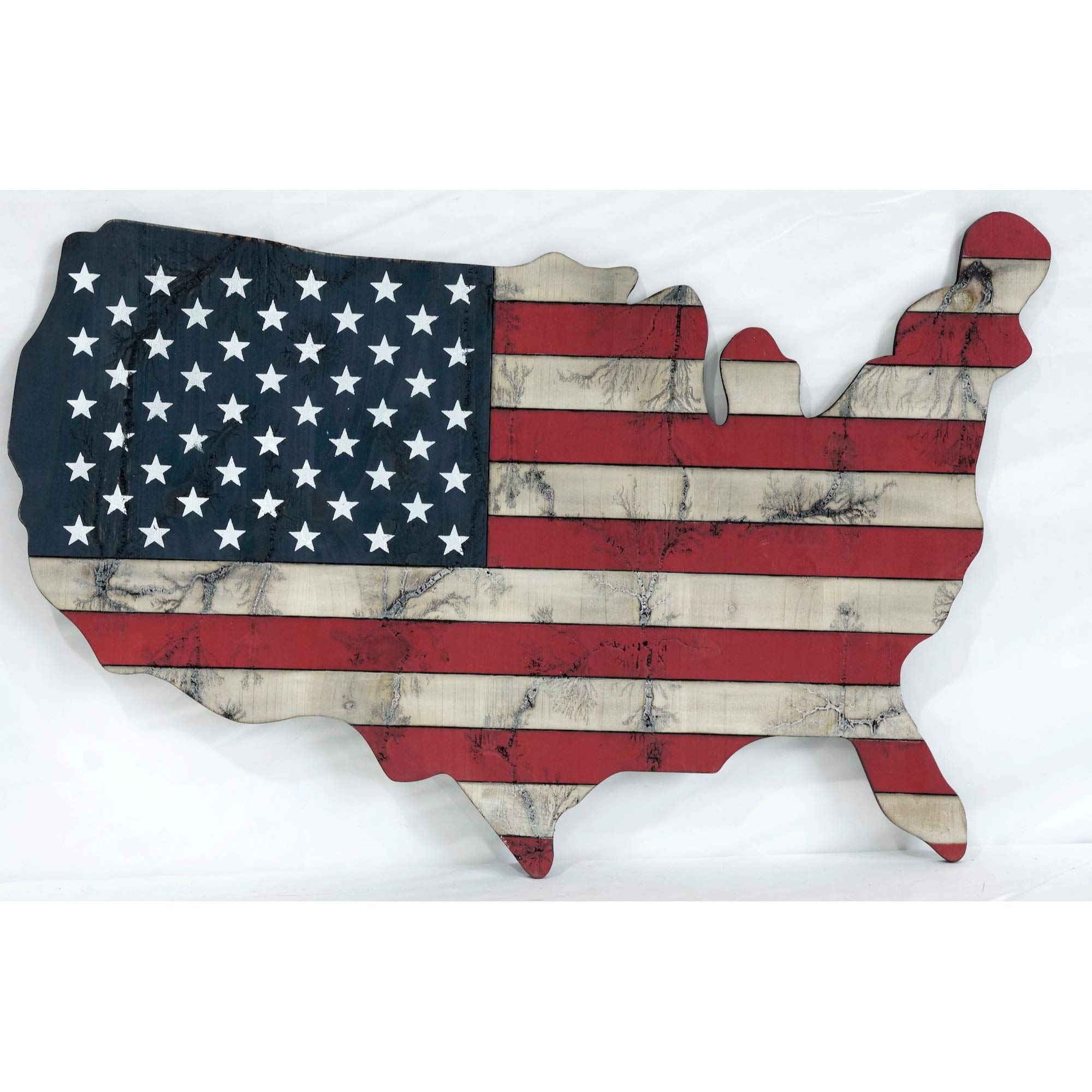 Handcrafted Americana Wood Wall Art - Rustic Home Decor for Living Room, Bedroom & Office - Made in USA