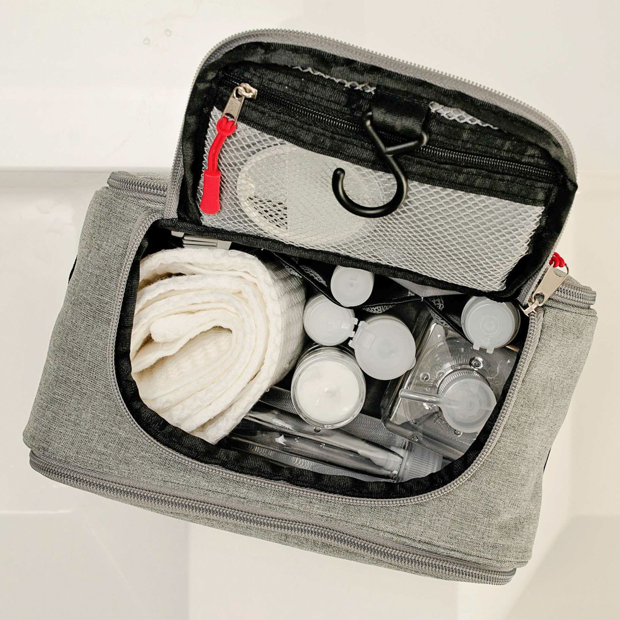 Premium Hanging Travel Toiletry Bag for Men & Women - Waterproof Cosmetic Organizer with Multiple Pockets - Perfect for Camping, Gym, Business Trips & Vacation