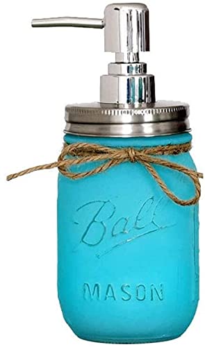 Lankater Premium Glass Soap Dispenser - Elegant Press Type for Kitchen, Bathroom & Toilet | Multipurpose Lotion & Liquid Dispenser | Durable & Stylish Green Bottle for Hand Soap, Shampoo & Dish Detergent | Perfect for Home, Office & Hotel Use
