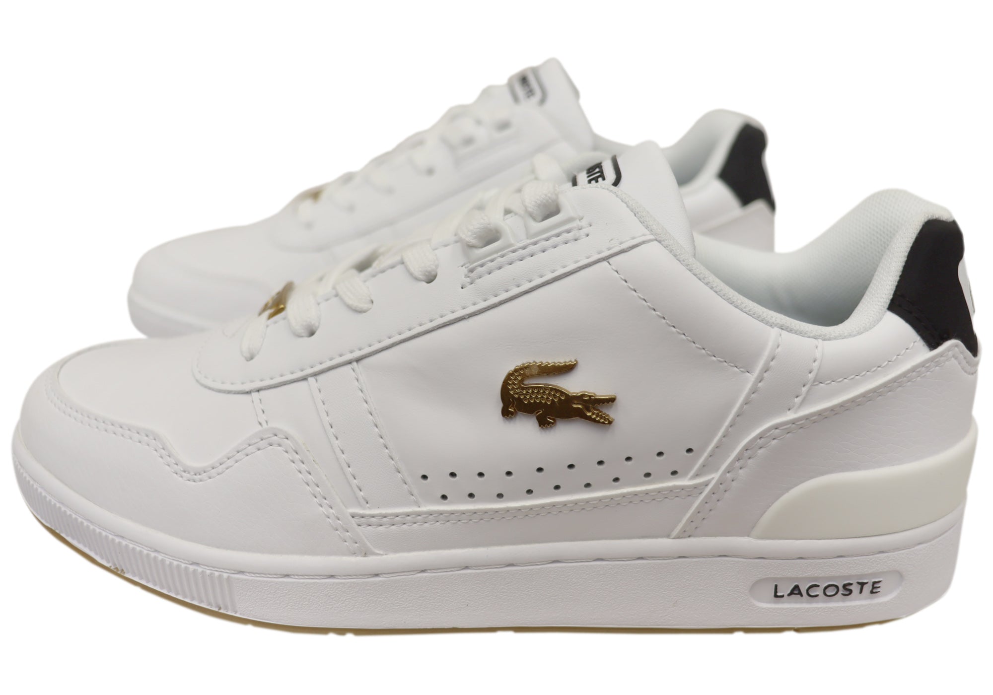 Lacoste Men's Comfortable Lace-Up Leather Sneakers with T-Clip Design | Casual Walking Shoes for Everyday Wear & Outdoor Activities