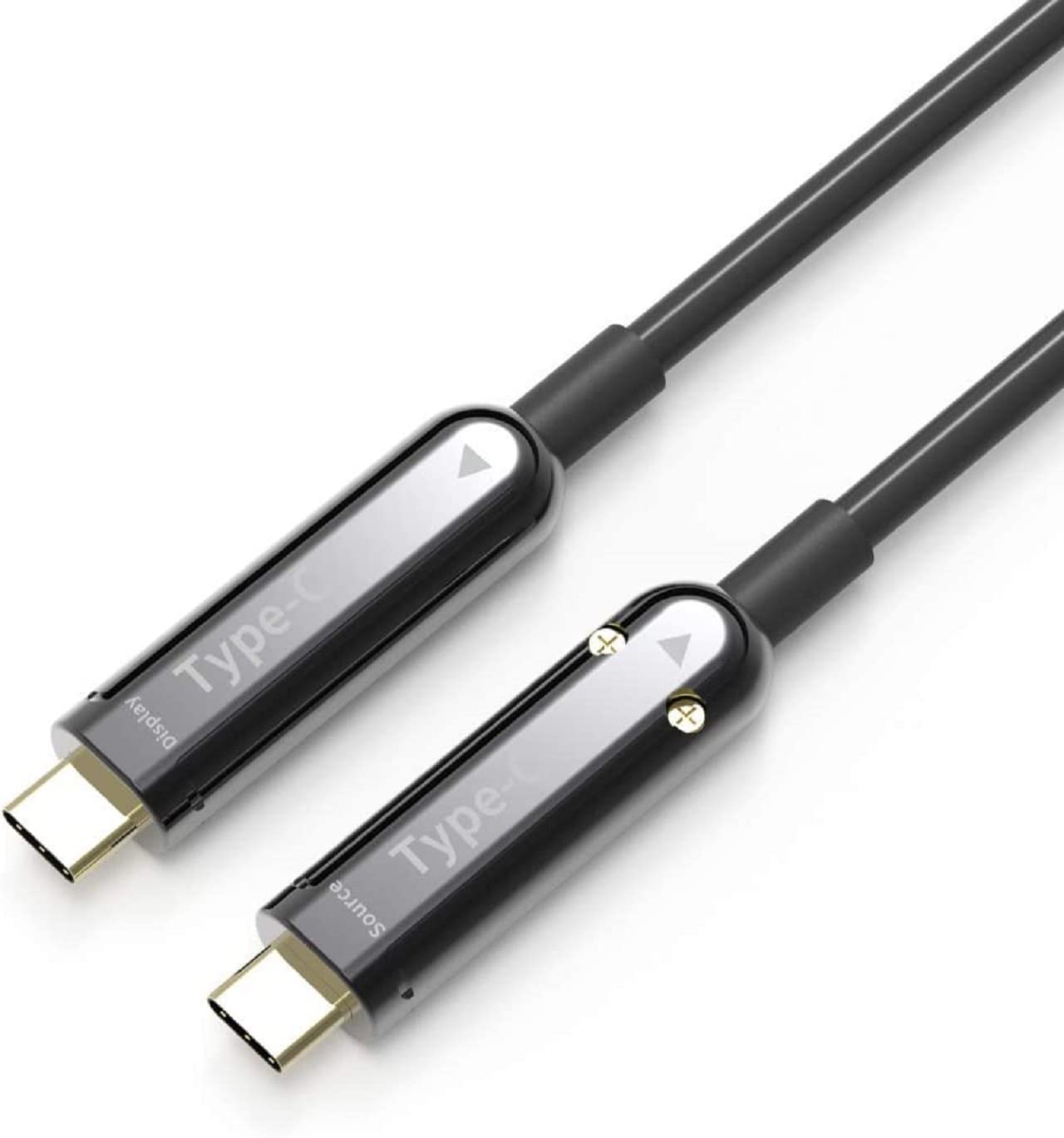 Pacroban 8K USB C Cable 100ft - 48Gbps Fiber Optic USB 3.1 Type C to Type C Cable - 120Hz Fast Charging & HD Signal Transmission - Durable for Monitors, Projectors, Gaming & Home Theater Setup