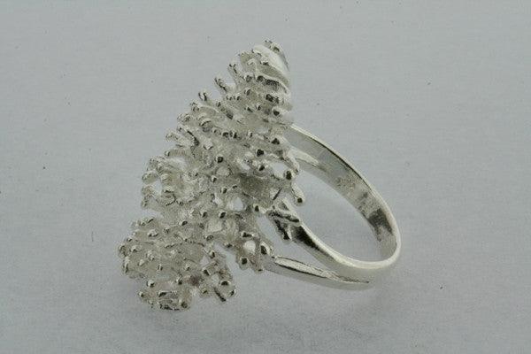 Elegant Oval Coral Ring for Women - Handmade Sterling Silver Jewelry - Perfect for Beach Weddings, Boho Fashion & Gift Giving