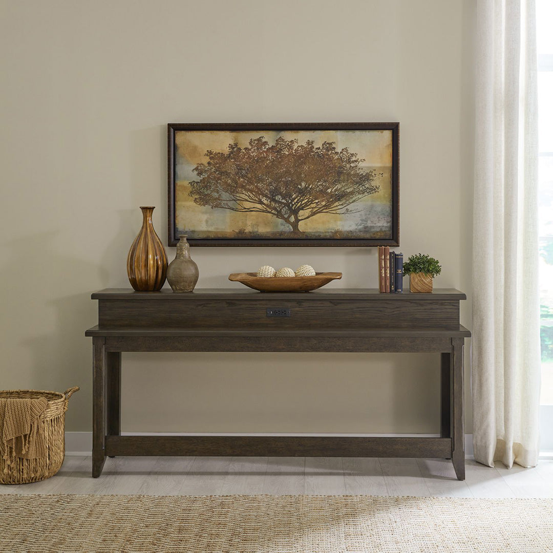 Paradise Valley 3-Piece Console Table Set with Matching Stools - Modern Entryway Furniture for Hallway, Living Room & Foyer Decor