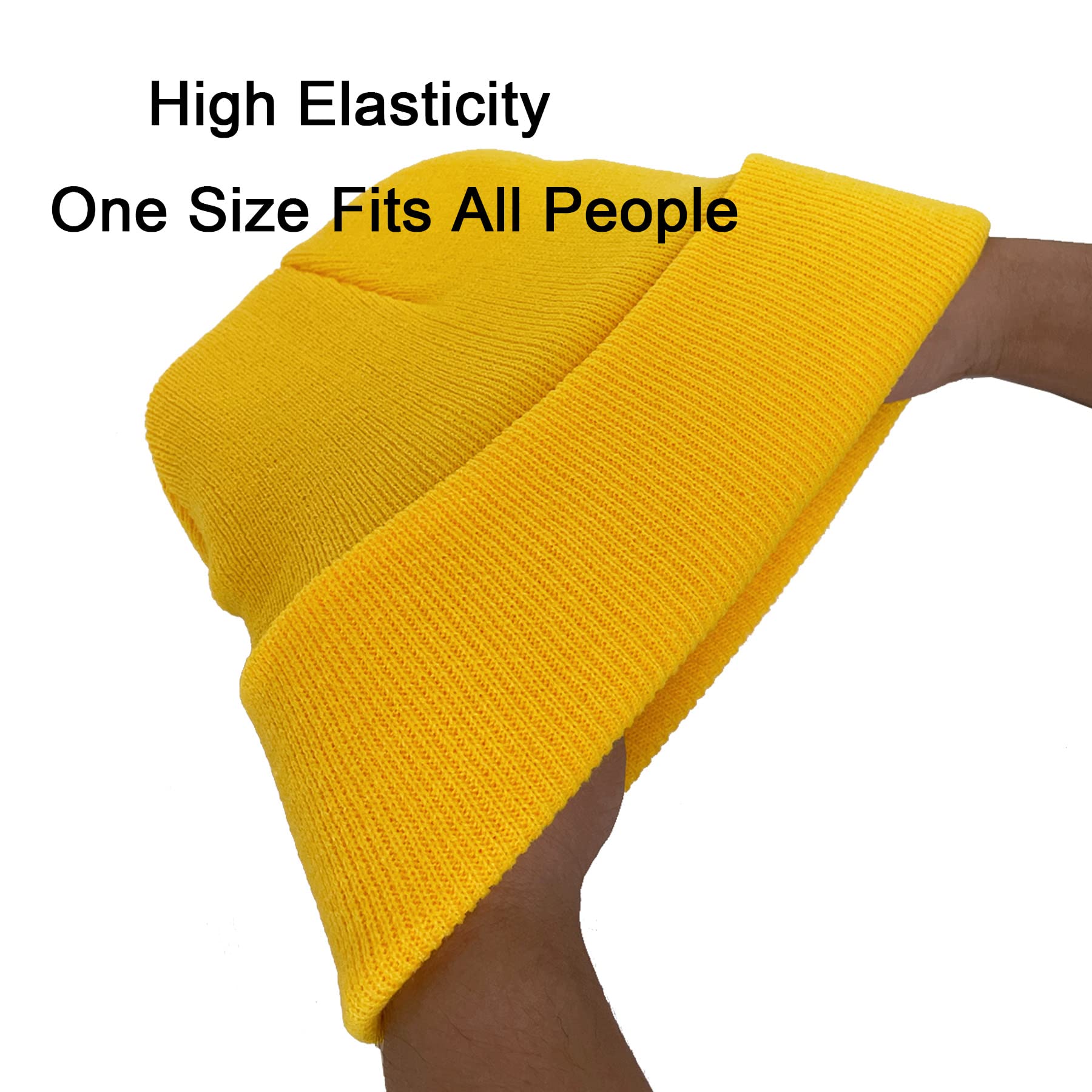 NPQQUAN Unisex Winter Knit Beanie Hats for Men & Women - Soft Warm Fleece Lined Skull Cap for Cold Weather, Outdoor Activities, Skiing, Snowboarding & Casual Wear