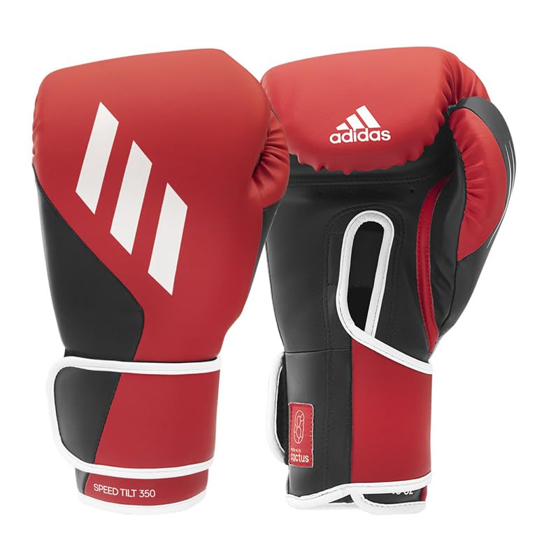 Adidas Tilt 350 PRO Training Gloves - Hook & Loop Closure with New Tilt Technology - Unisex Boxing, Kickboxing, MMA Gloves for Men & Women - Vegan Leather & Sustainable - Perfect for Gym, Sparring & Heavy Bag Workouts