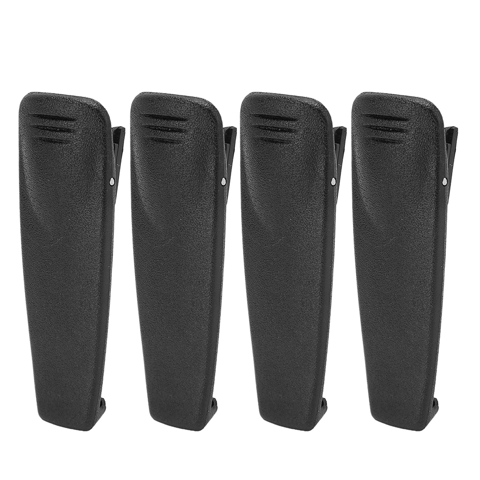 Heavy Duty Walkie Talkie Belt Clip - 4 Pack Replacement for RDU2080D, RDU4100, RDU4160D, CP1800, CP1100 2-Way Radios | Durable Hard Plastic Radio Accessory for Construction, Security & Outdoor Activities