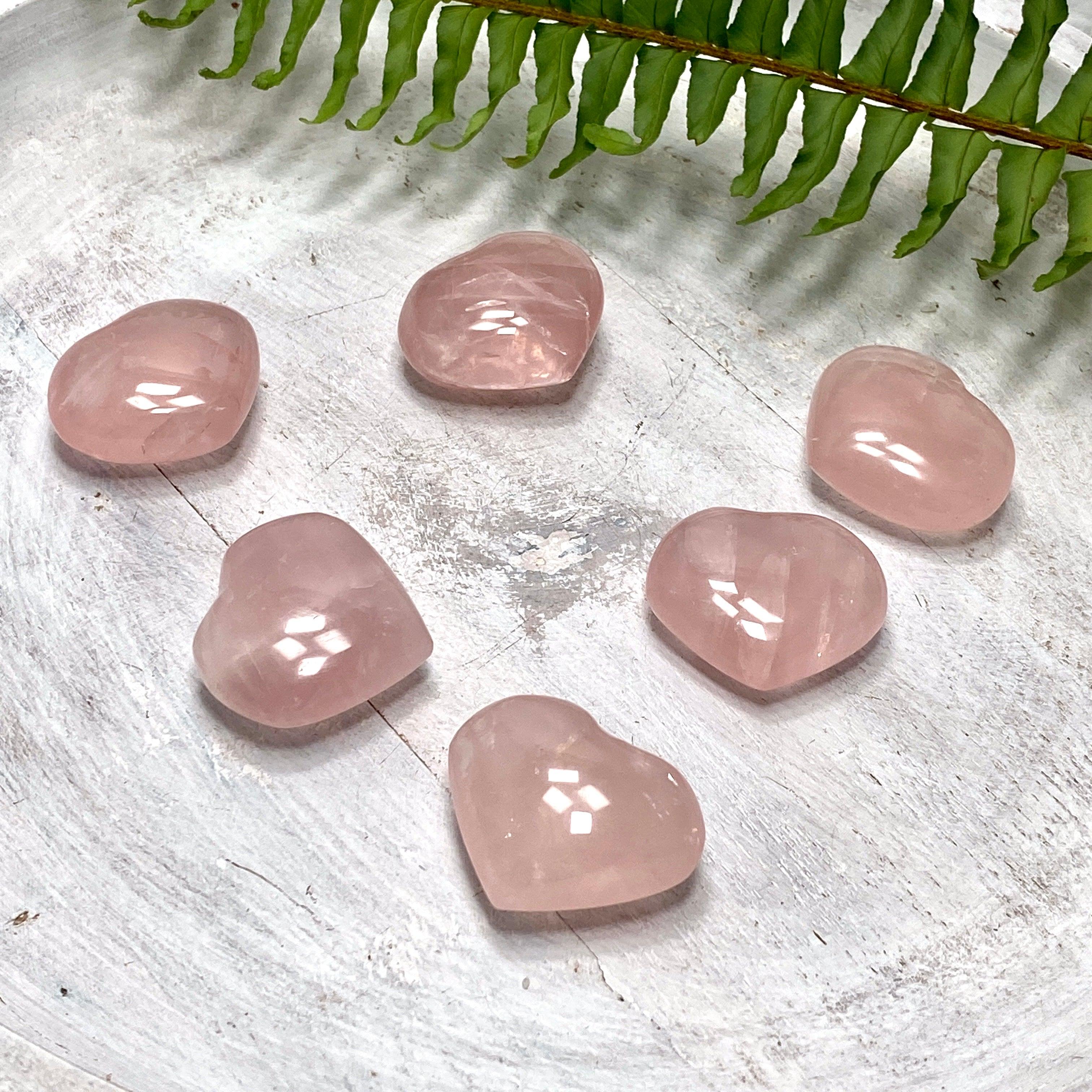 Natural Rose Quartz Heart Stone - Healing Crystal for Love & Positivity - Perfect for Meditation, Gifts & Home Decor