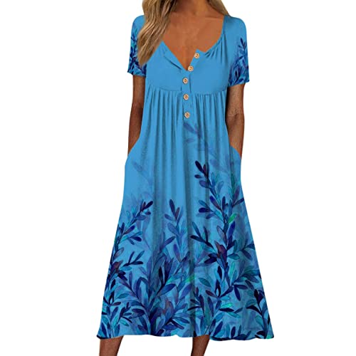 Elegant Floral Vintage Wedding Guest Dress for Women - Long Cocktail Party Dress for Summer & Fall - Perfect for Bridal Showers, Garden Parties & Formal Events
