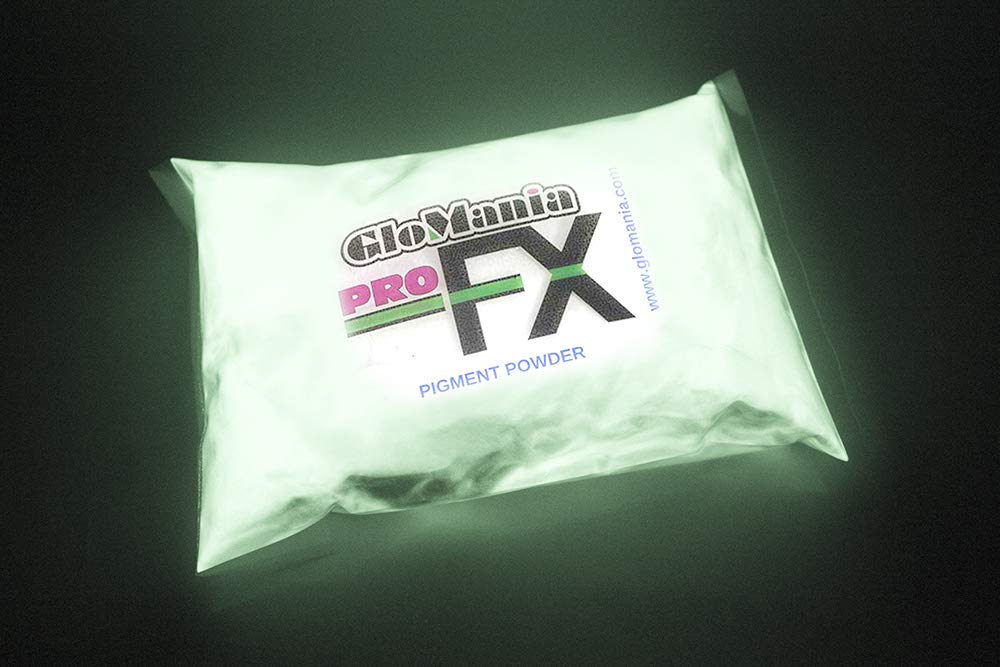 Glow in The Dark Pigment Powder - Premium White Luminous Powder (2oz) for DIY Crafts, Halloween Decorations & Nighttime Safety Marking