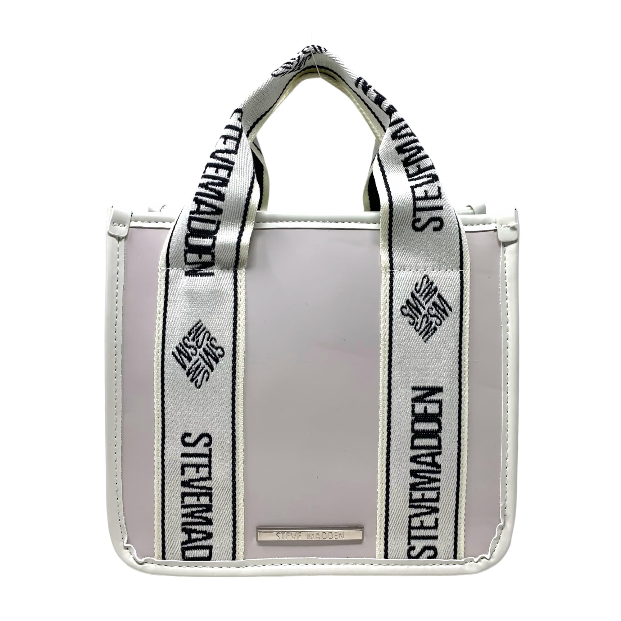 Steve Madden Women's Bwebber Bag - Faux Patent Leather Crossbody Purse in Chalk White | Stylish Handbag for Work, Date Night & Everyday Use